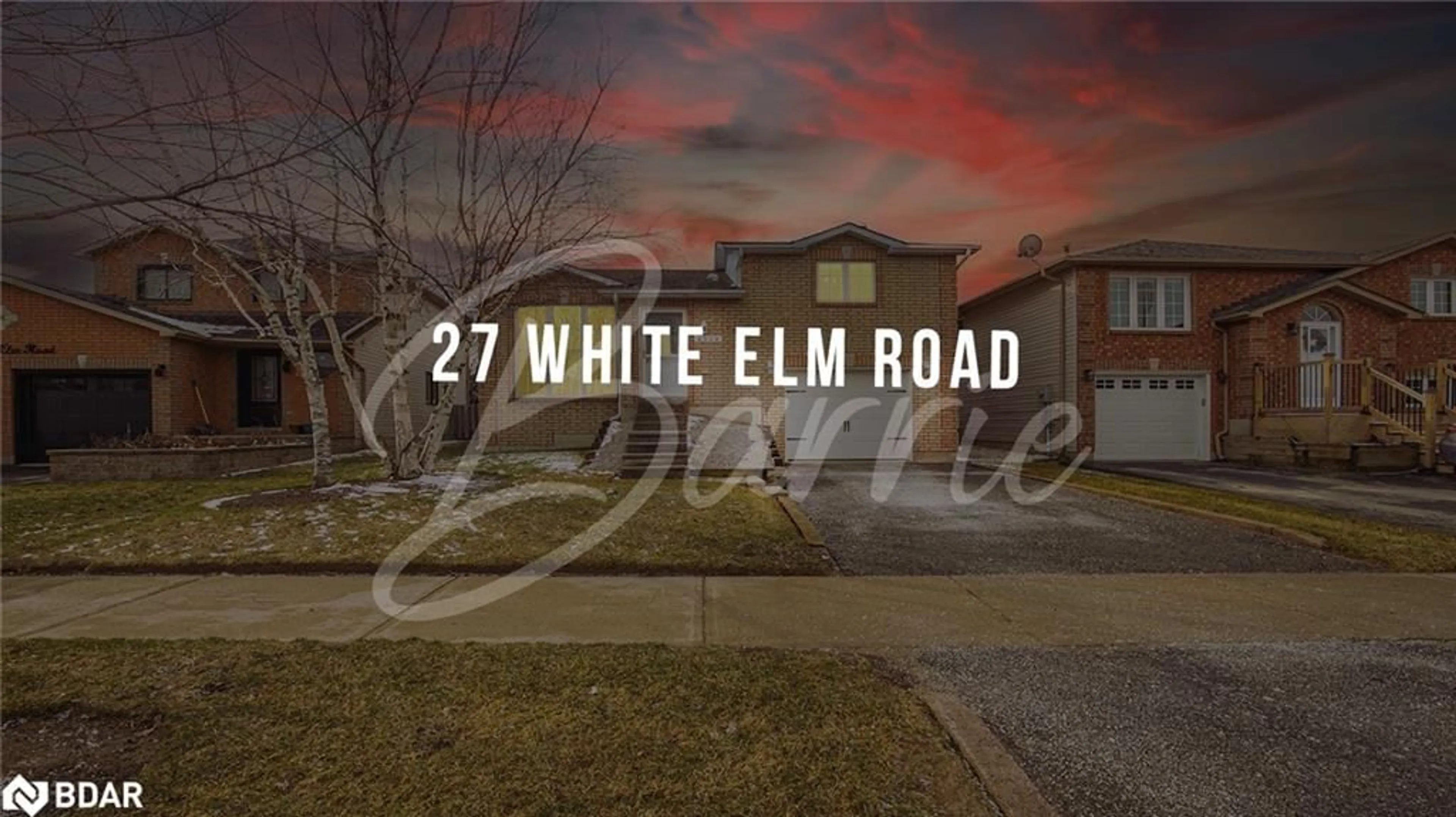 Street view for 27 White Elm Rd, Barrie Ontario L4N 8S9