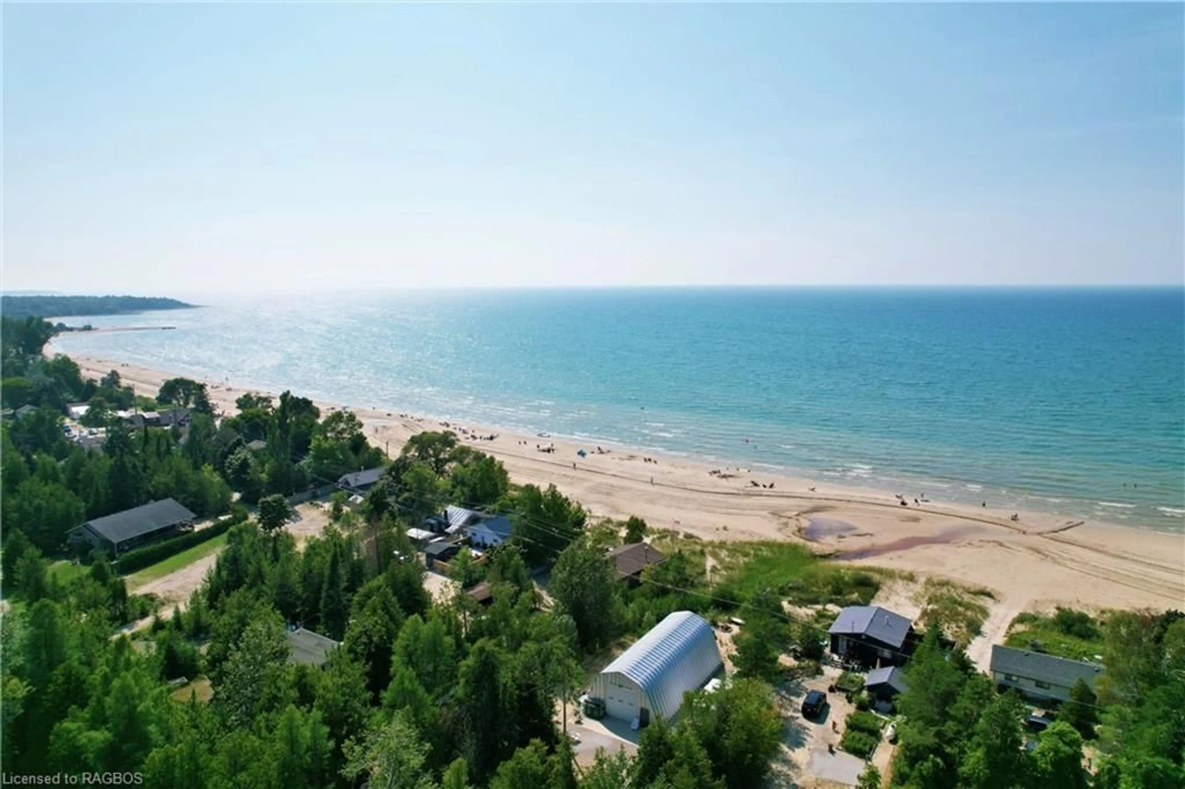 A pic from outside/outdoor area/front of a property/back of a property/a pic from drone, water/lake/river/ocean view for 11 Alvin St, Saugeen Indian Reserve #29 Ontario N0H 2G0