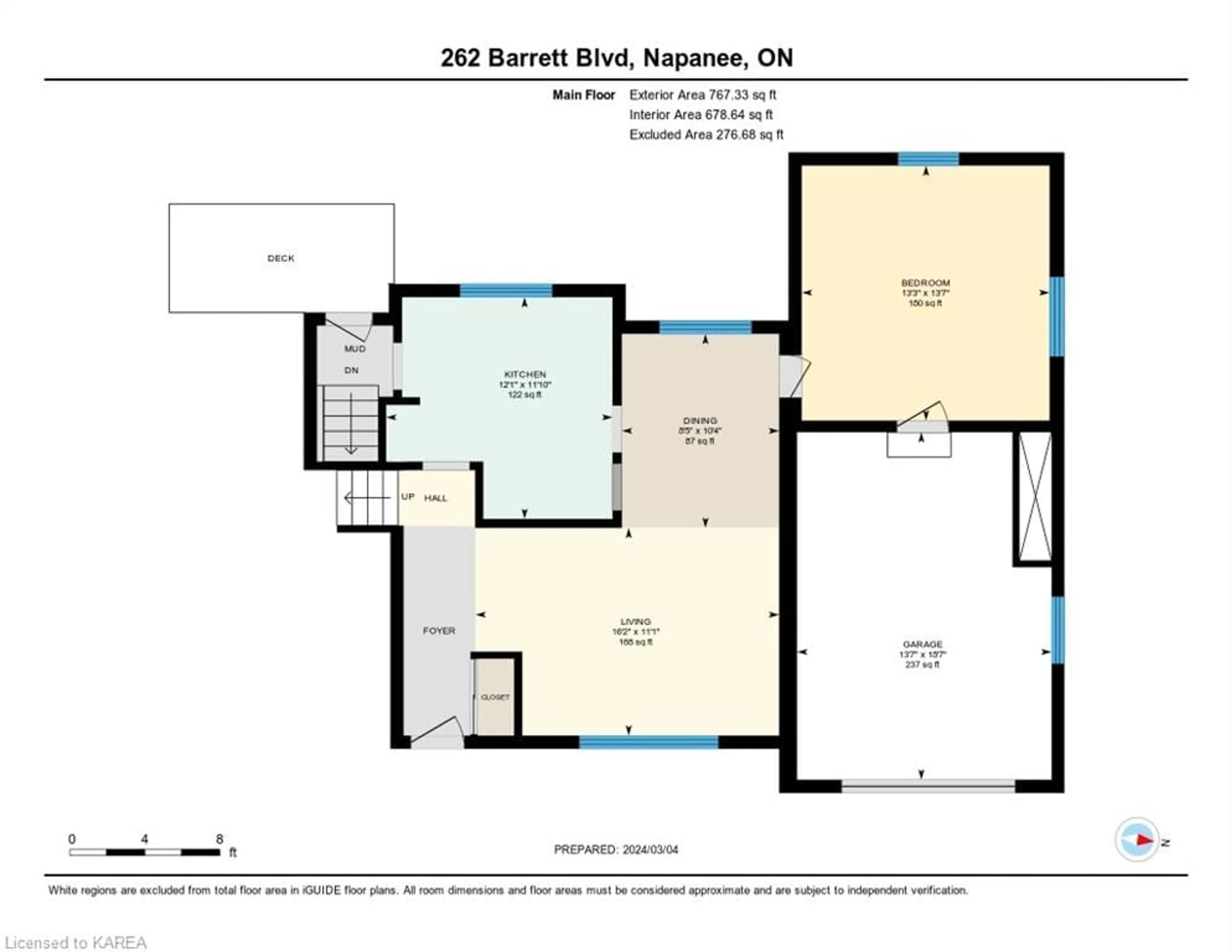 Floor plan for 262 Barrett Blvd, Greater Napanee Ontario K7R 1G7