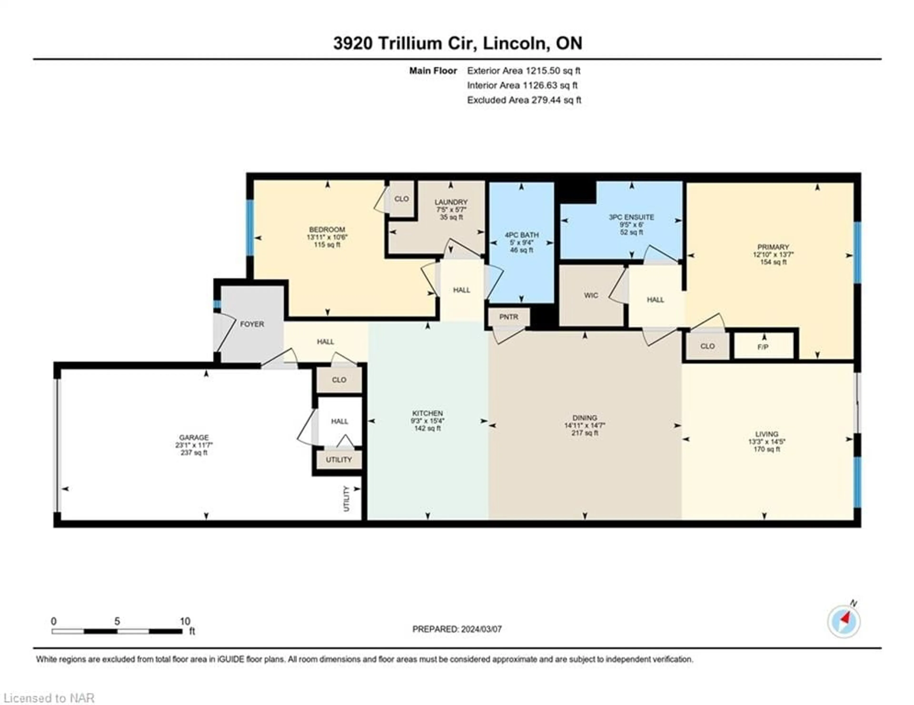 Floor plan for 3920 Trillium Cir, Vineland Ontario L0R 2C0