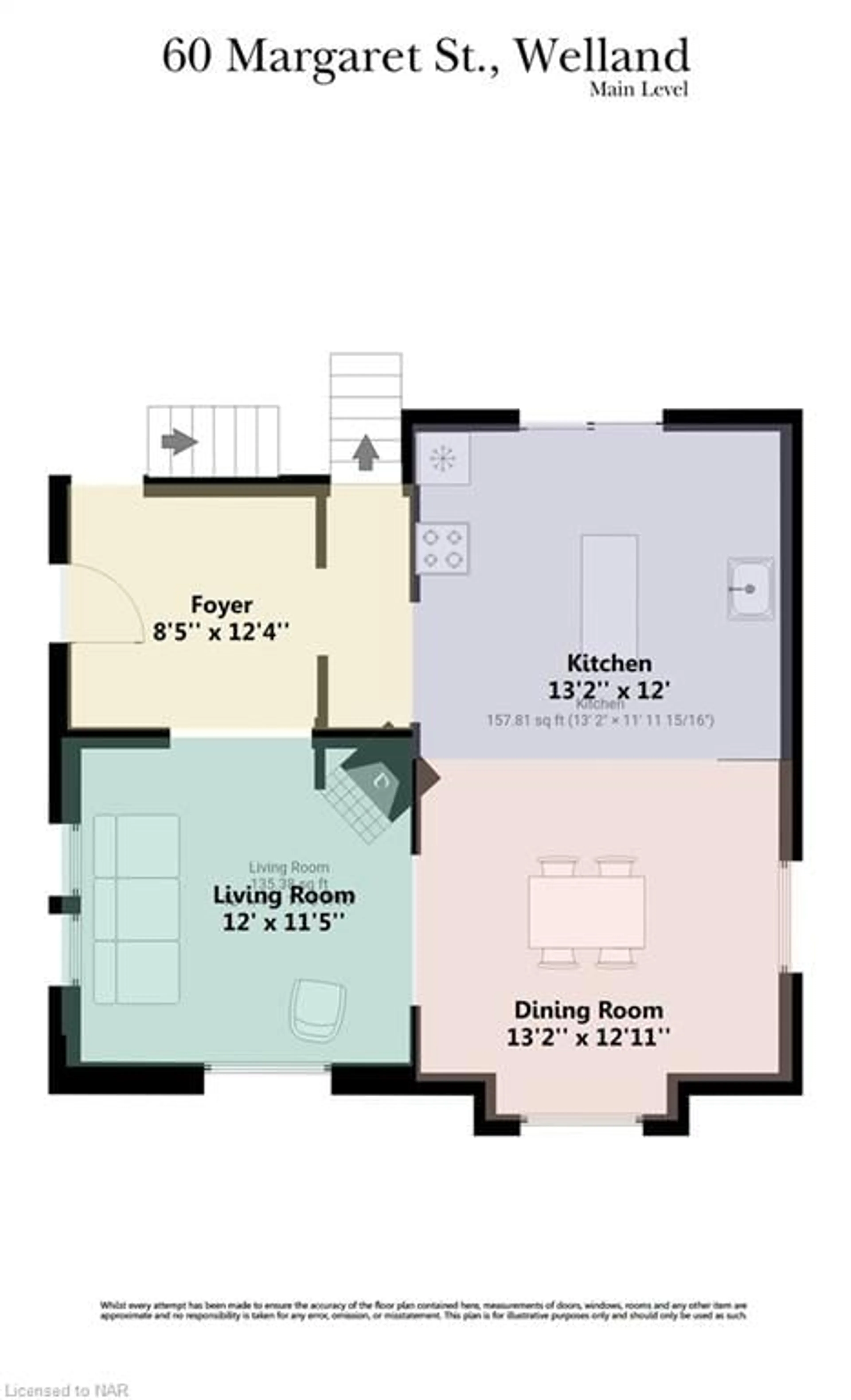 Floor plan for 60 Margaret St, Welland Ontario L3C 3Z8