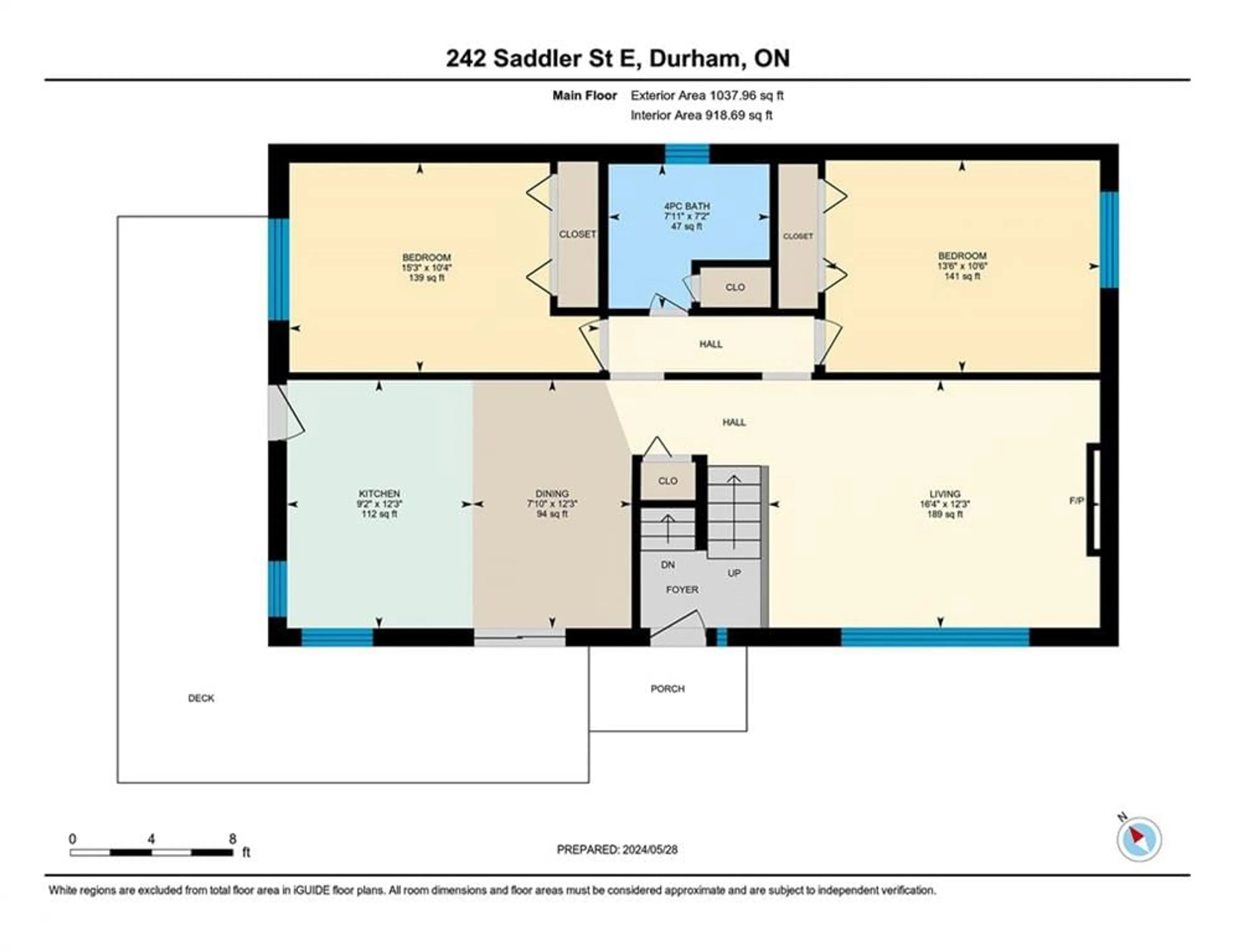 Floor plan for 242 Saddler St, Durham Ontario N0G 1R0