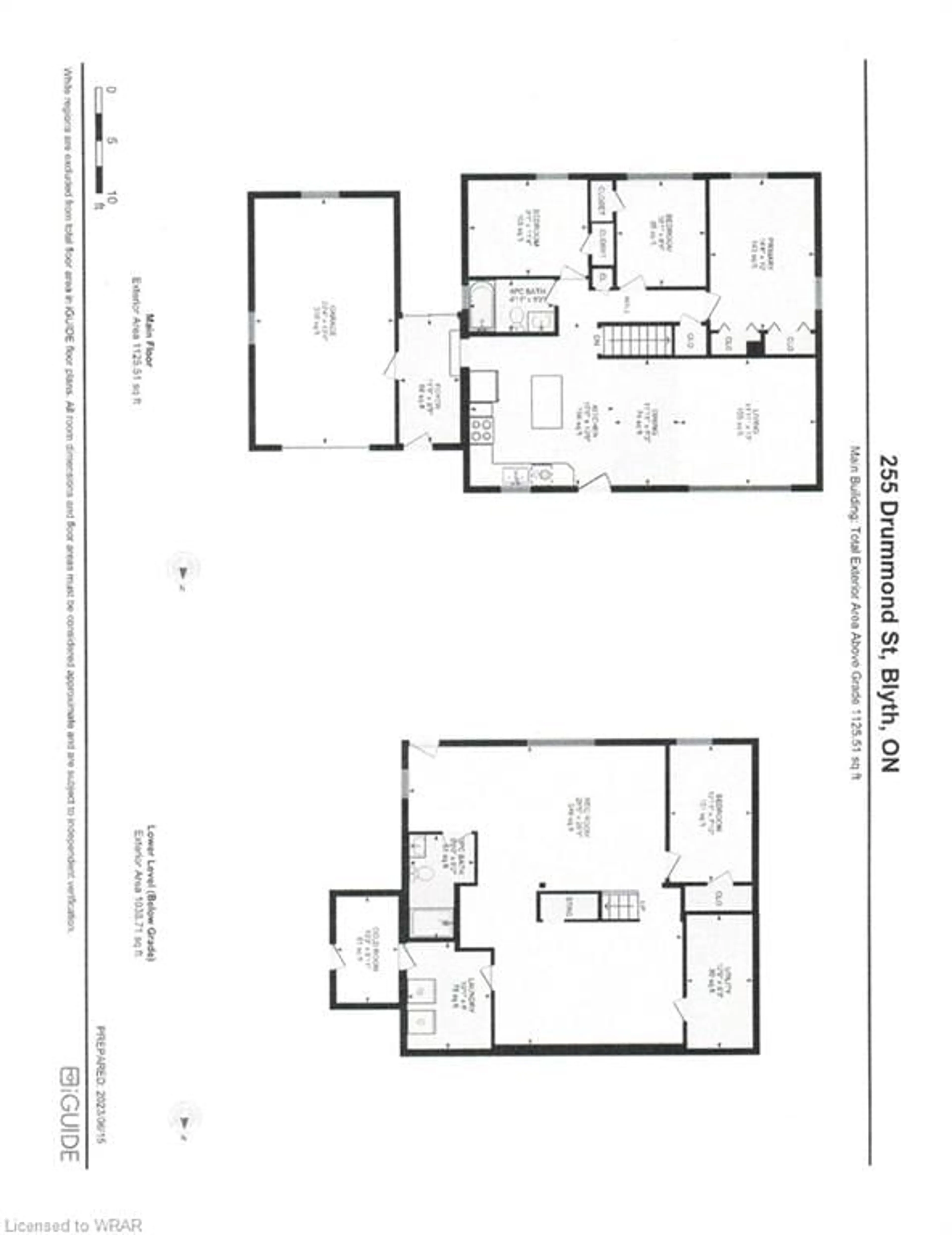 Floor plan for 255 Drummond Dr, Blyth Ontario N0M 1H0