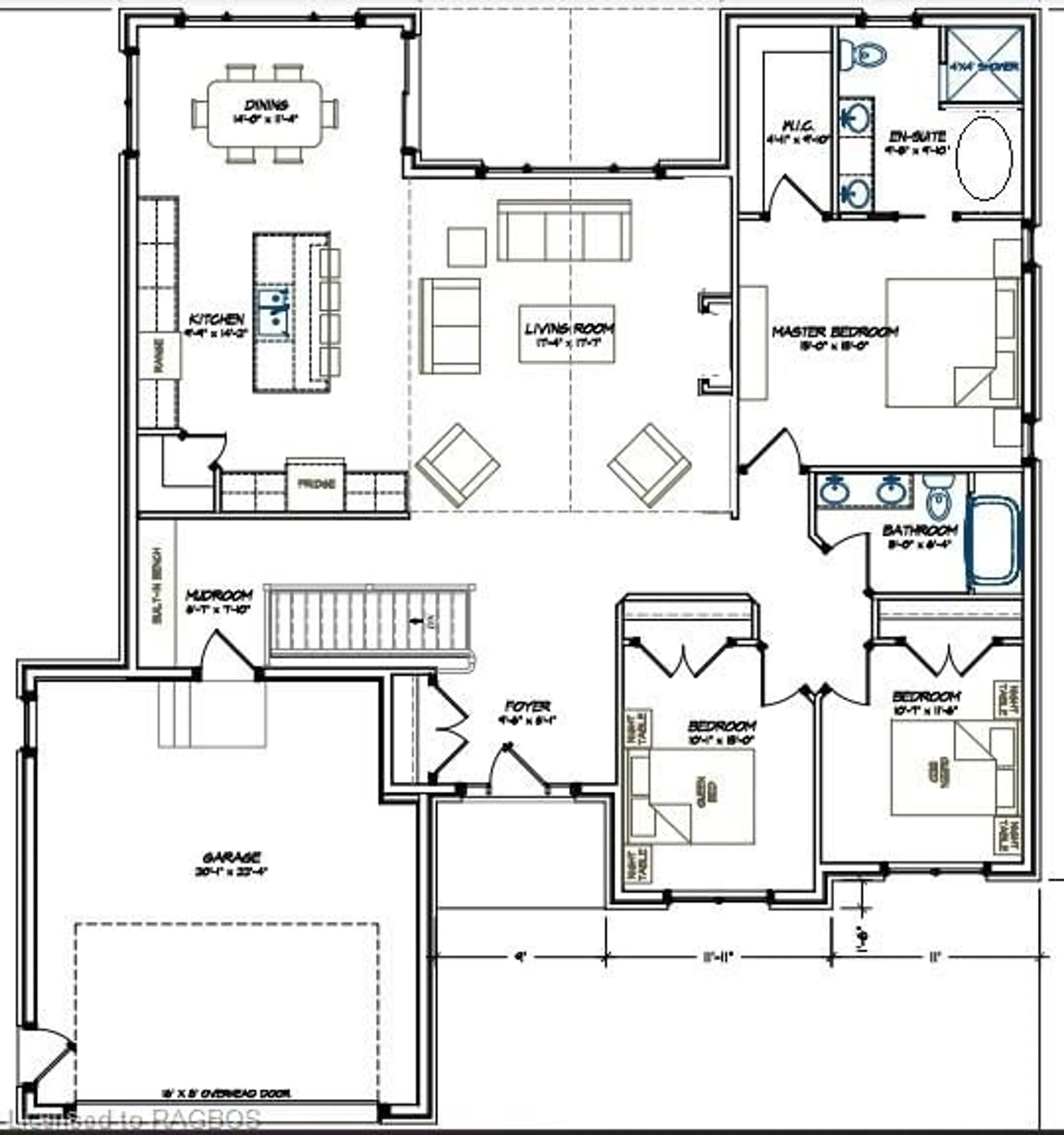 Floor plan for 48 Mctavish Cres, Ripley Ontario N0G 2R0