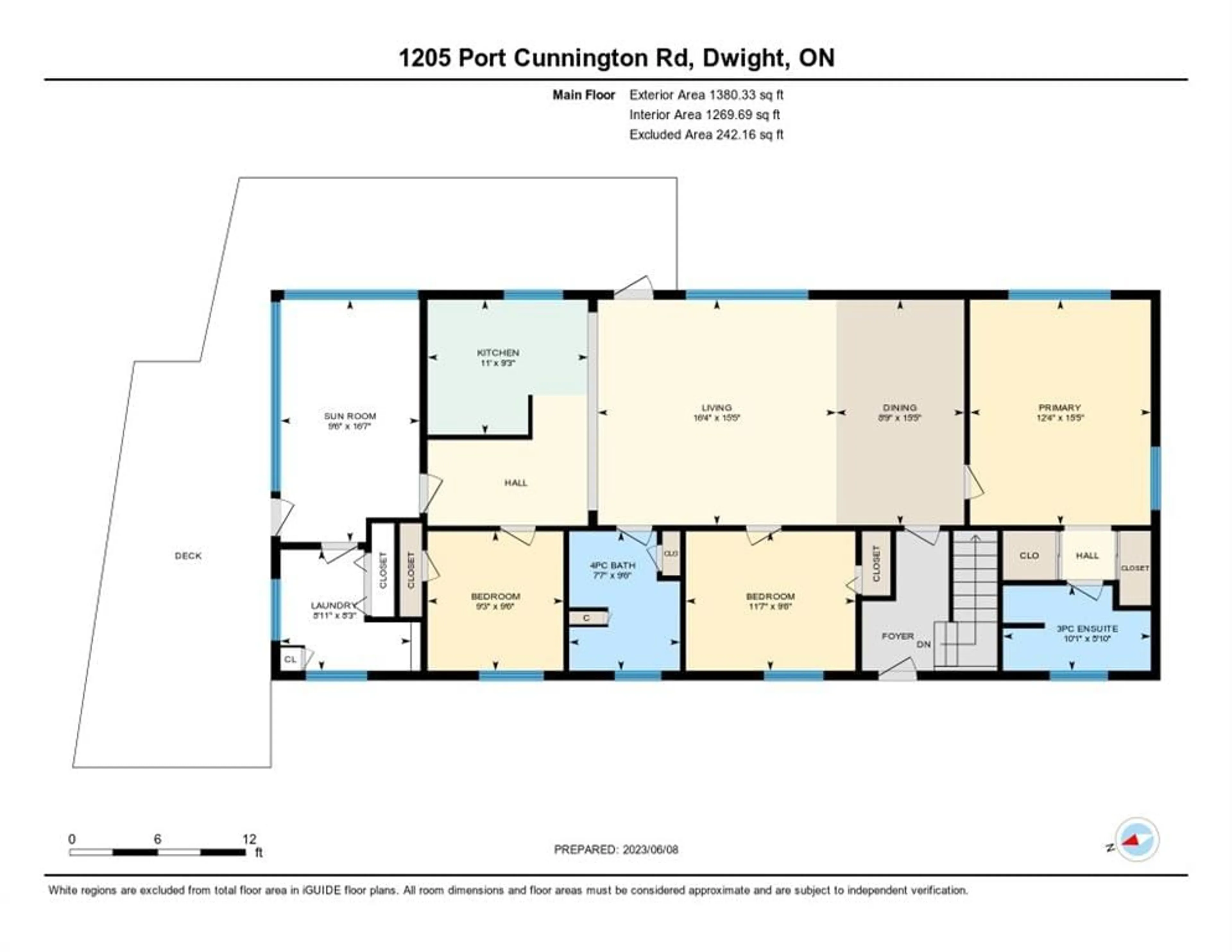 Floor plan for 1205 Port Cunnington Rd, Dwight Ontario P0A 1H0