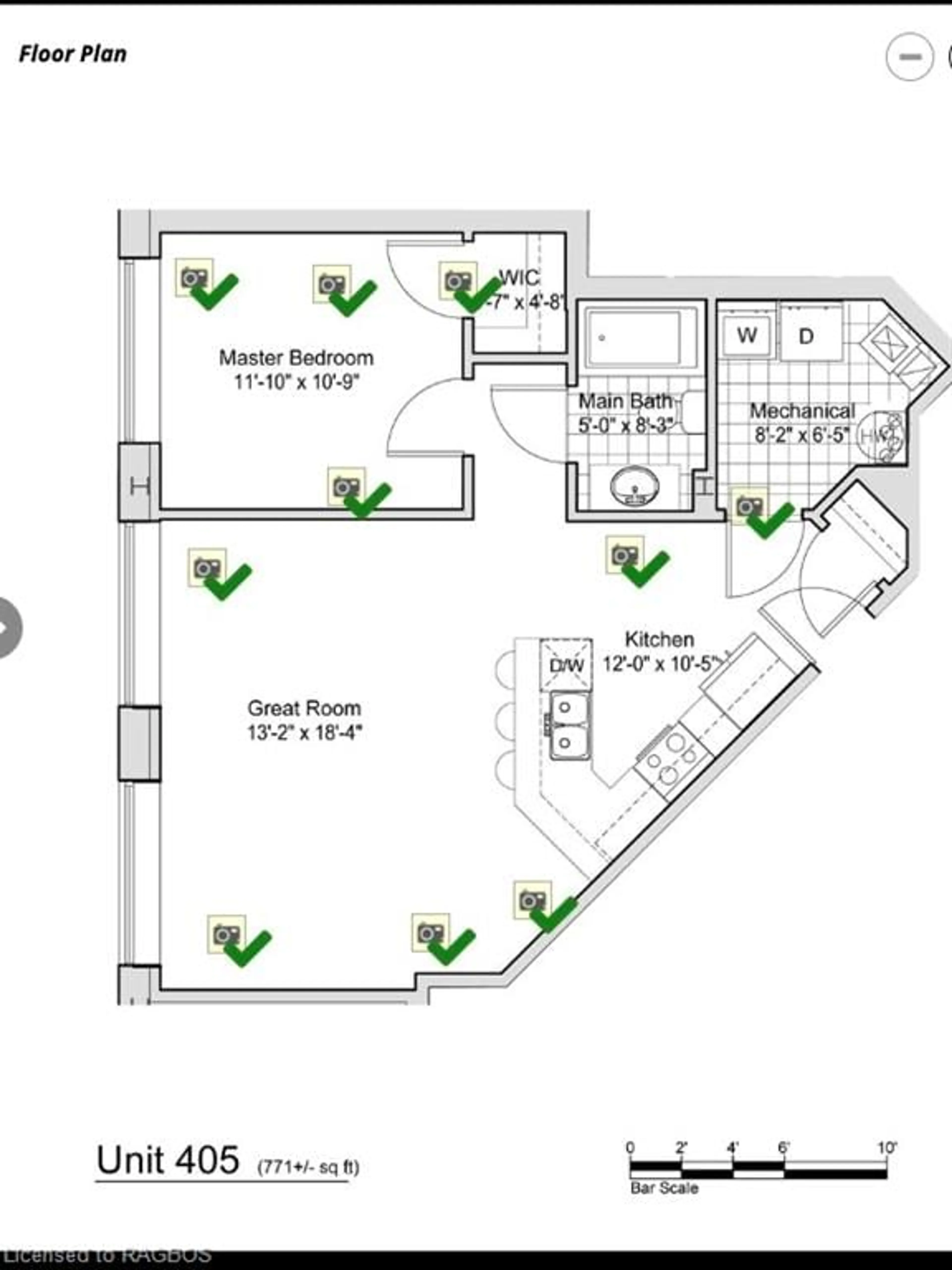 Floor plan for 945 3rd Ave #405, Owen Sound Ontario N4K 2K8