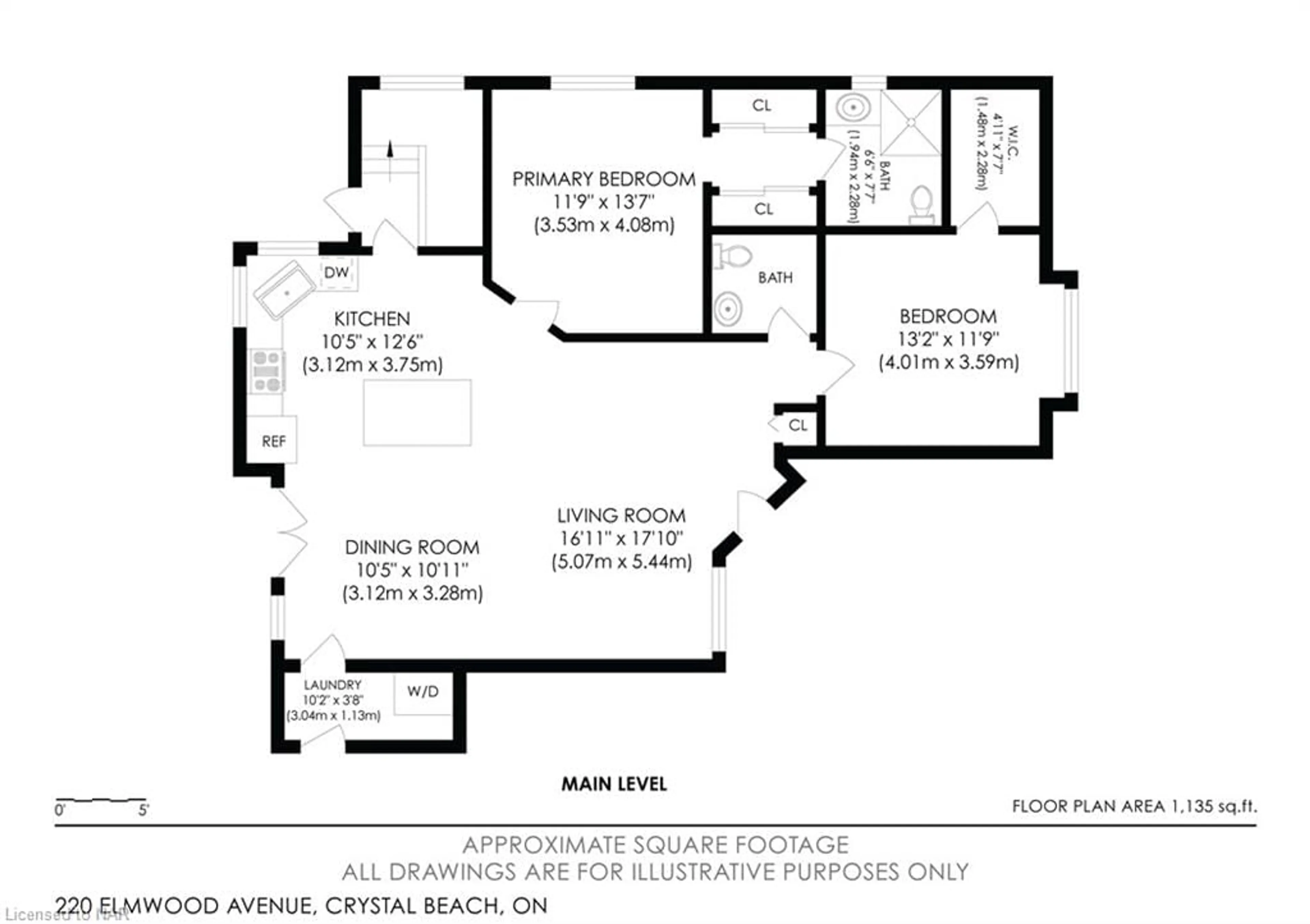 Floor plan for 220 Elmwood Ave, Crystal Beach Ontario L0S 1B0