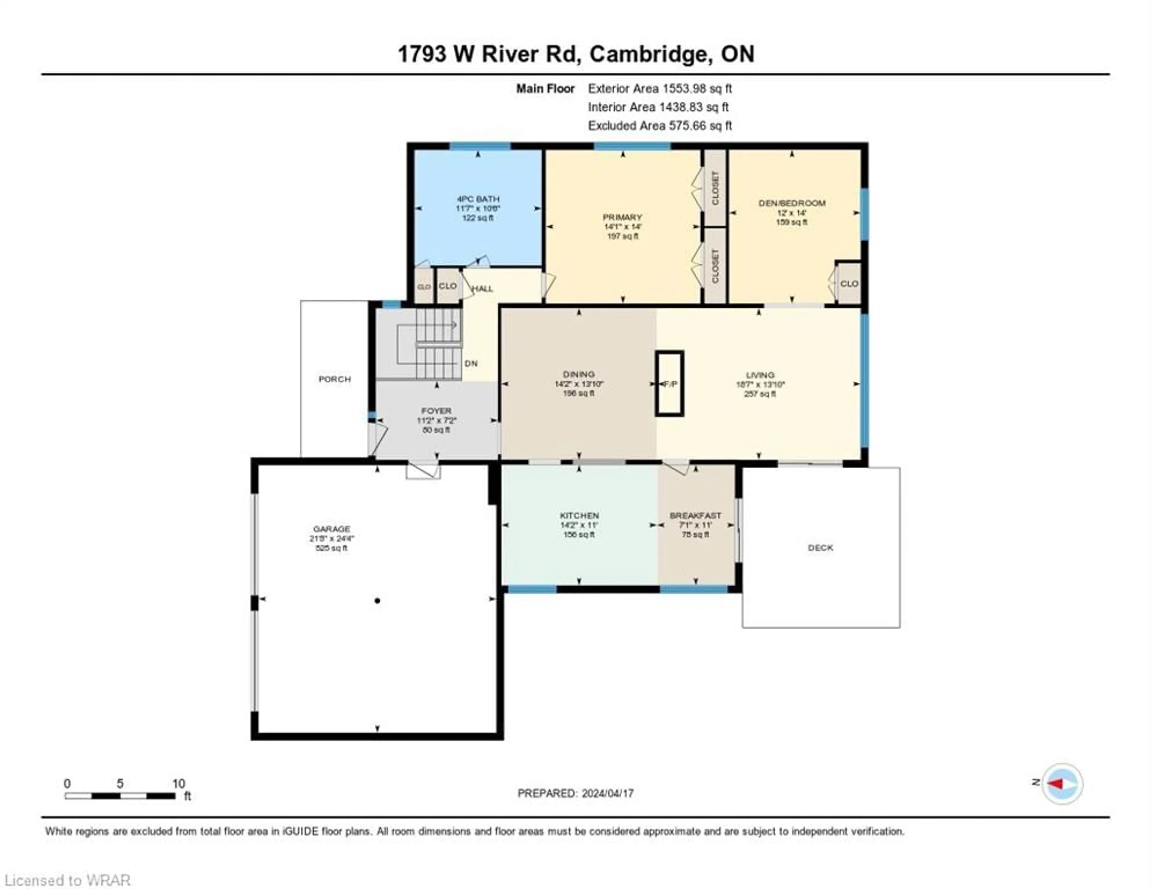 Floor plan for 1793 West River Rd, Cambridge Ontario N1R 5S5