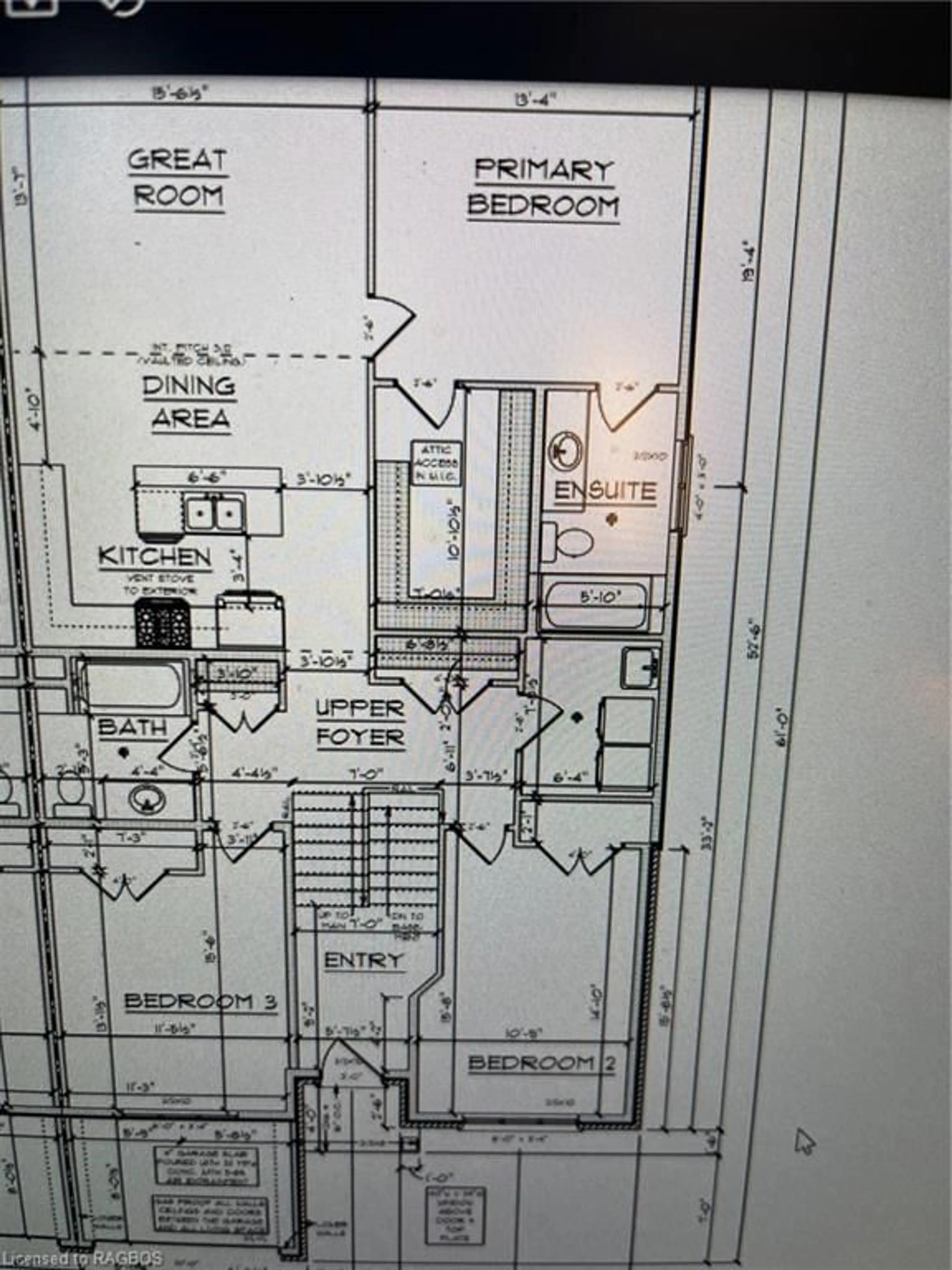 Floor plan for 345 Queen St, Durham Ontario N0G 1R0