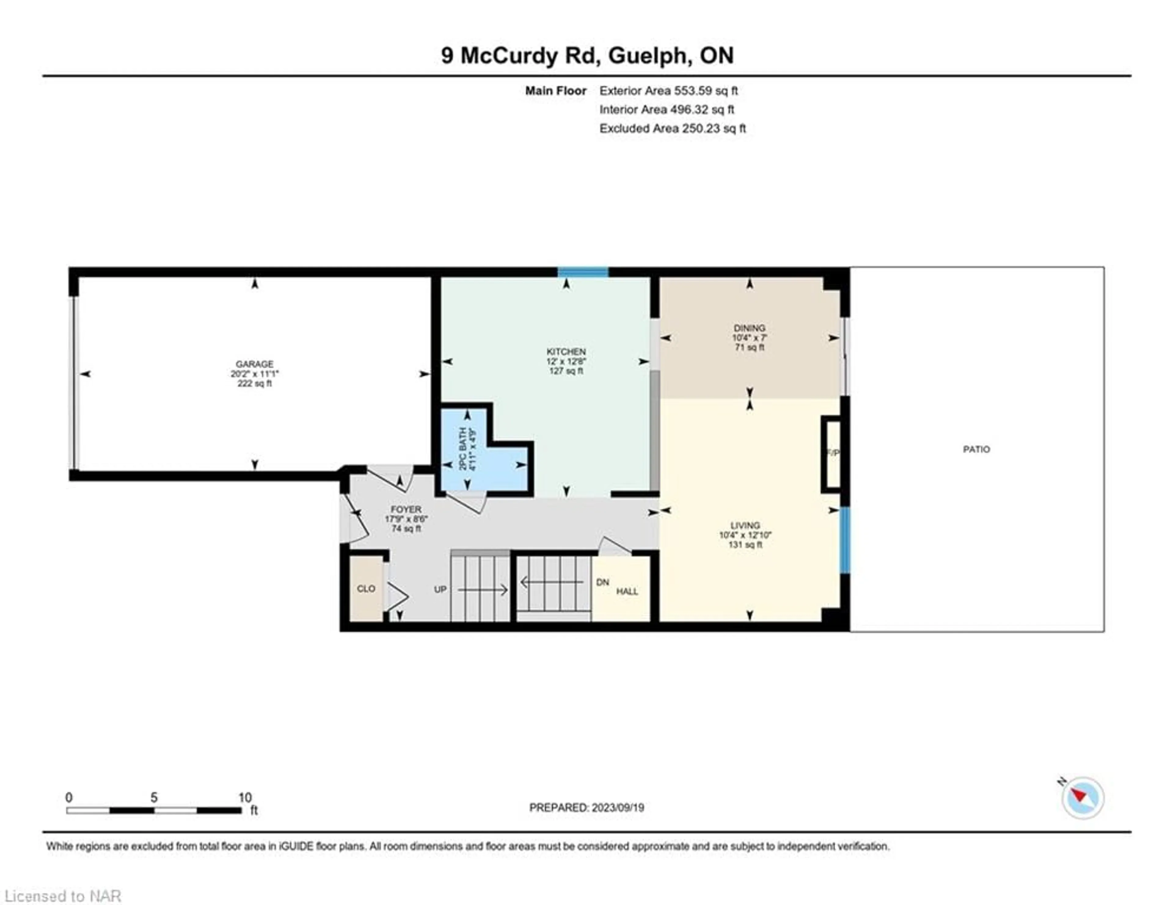 Floor plan for 9 Mccurdy Rd, Guelph Ontario N1G 4Y6