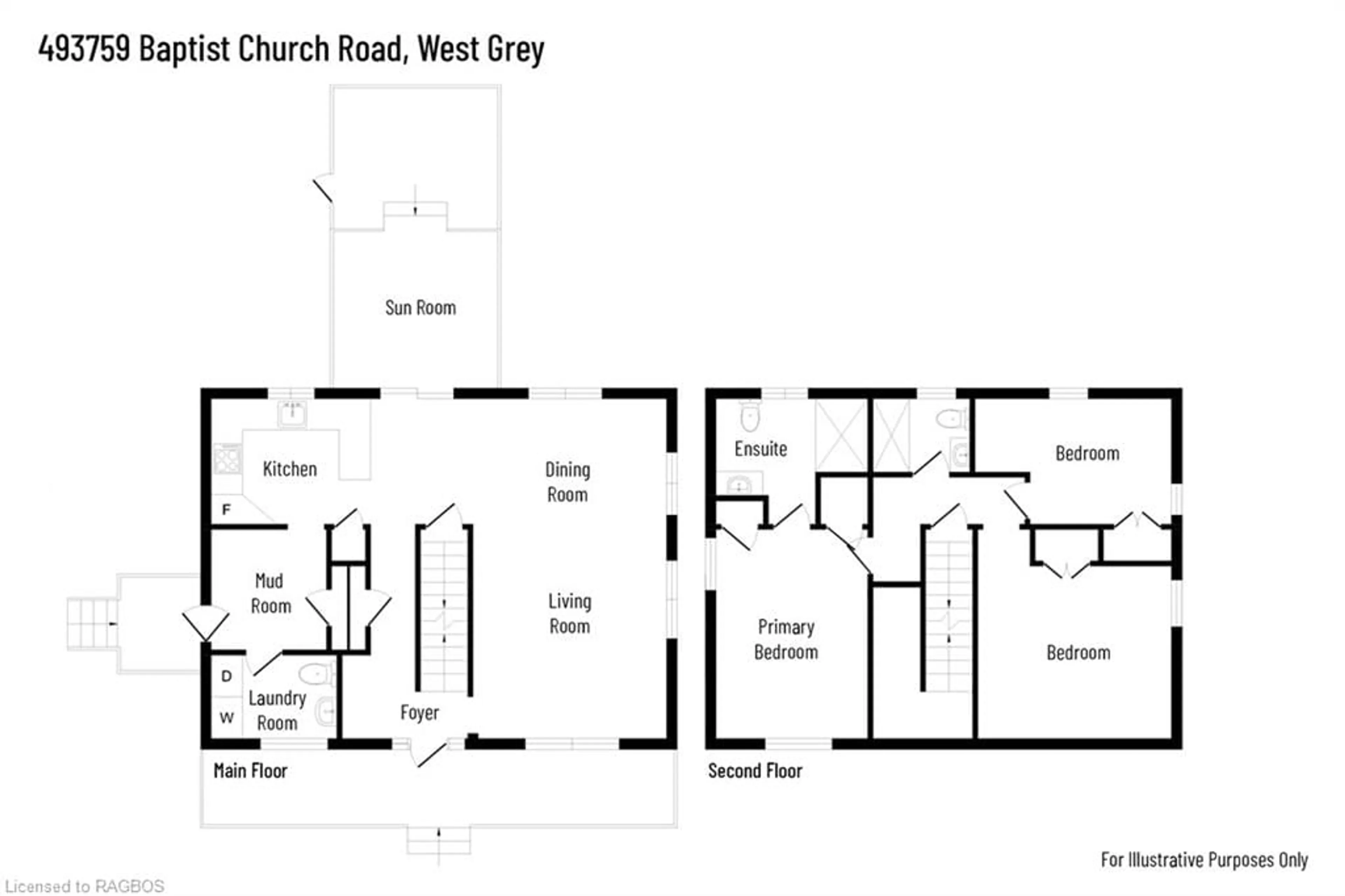 Floor plan for 493759 Baptist Church Rd, West Grey Ontario N0C 1K0