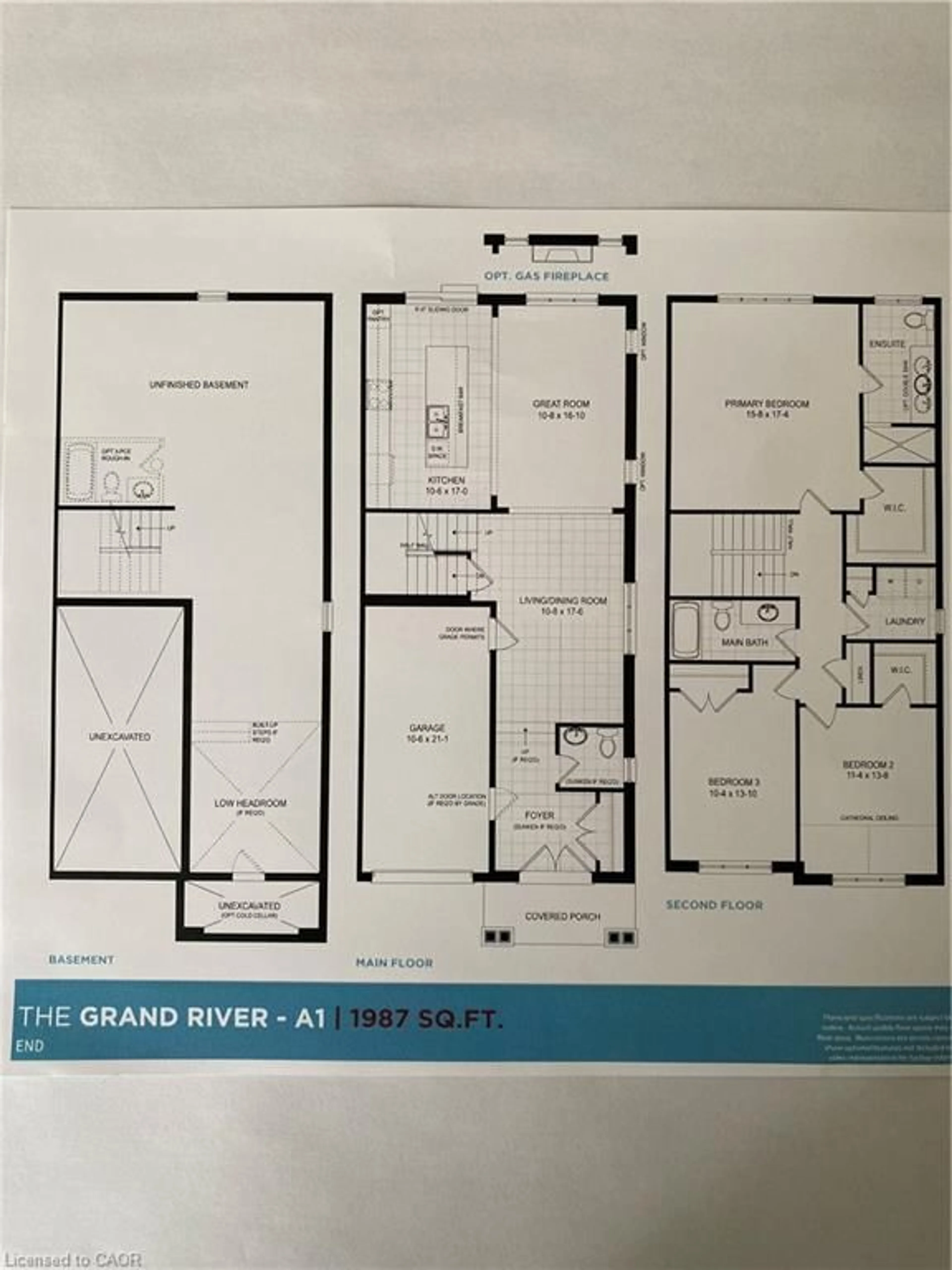 Floor plan for 298 Robert Woolner St, Ayr Ontario N0B 1E0