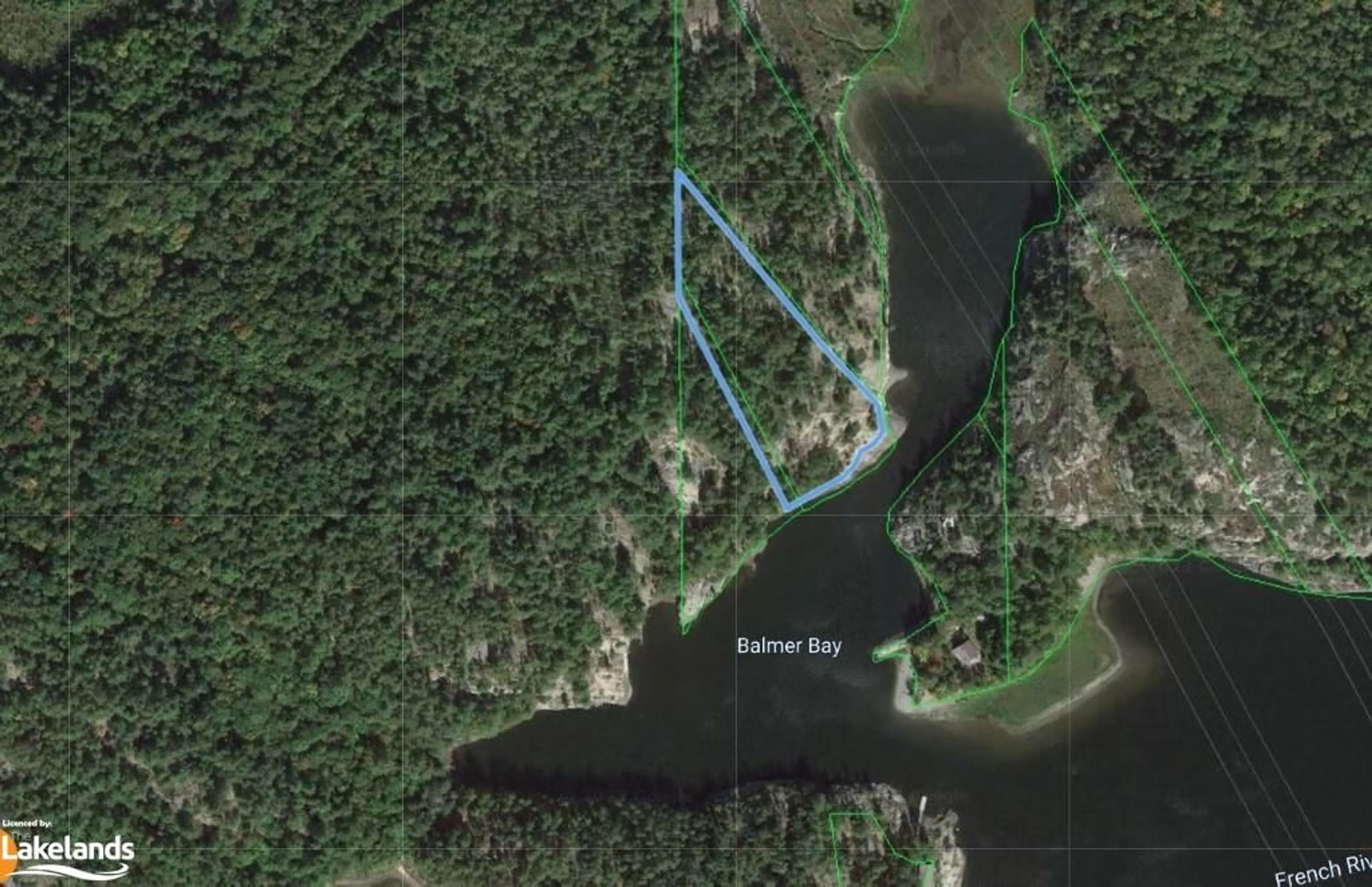 Picture of a map for 0 Balmer Bay On Eighteen Mile Island, Noelville Ontario P0M 1A0