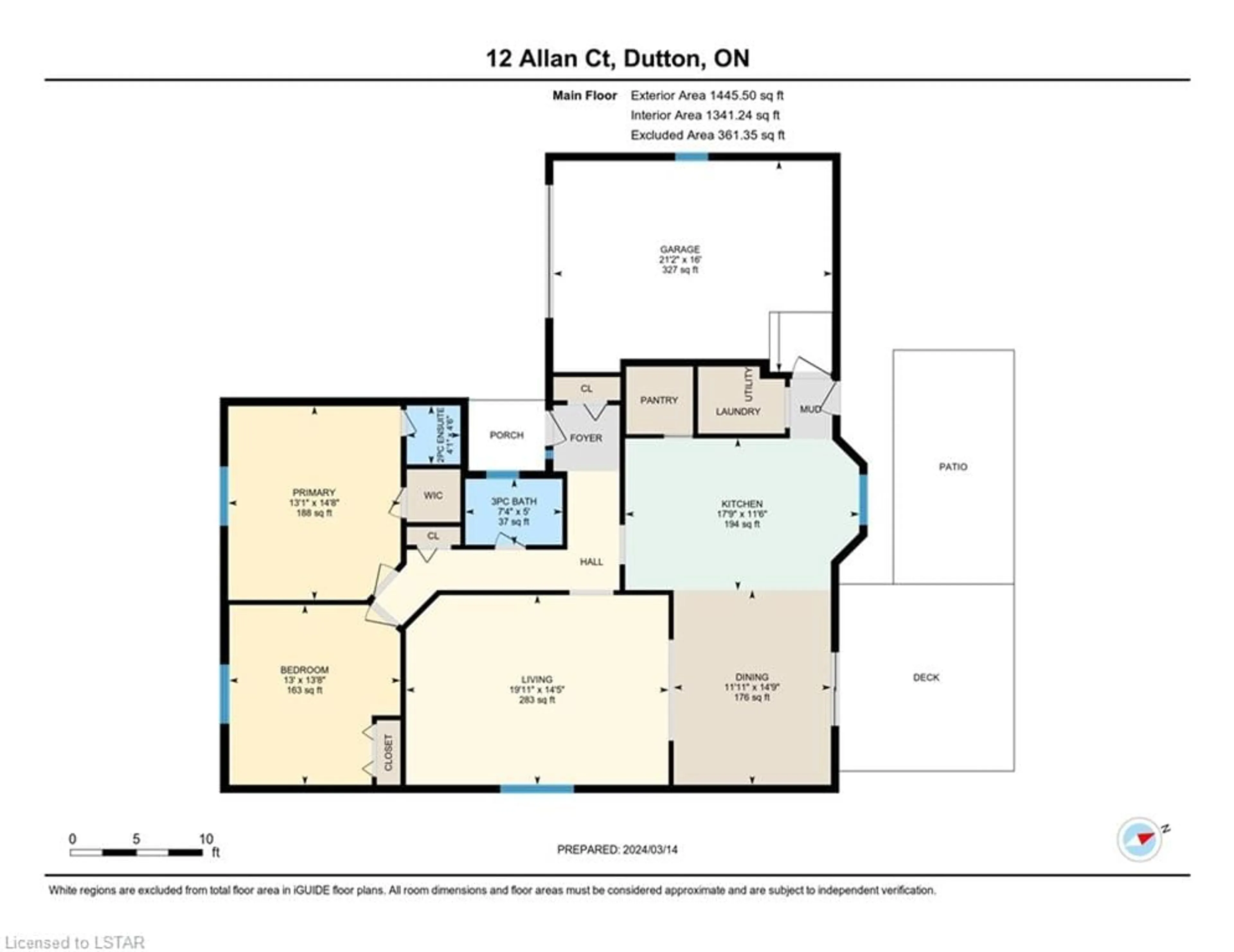 Floor plan for 12 Allan Crt, Dutton Ontario N0L 1J0