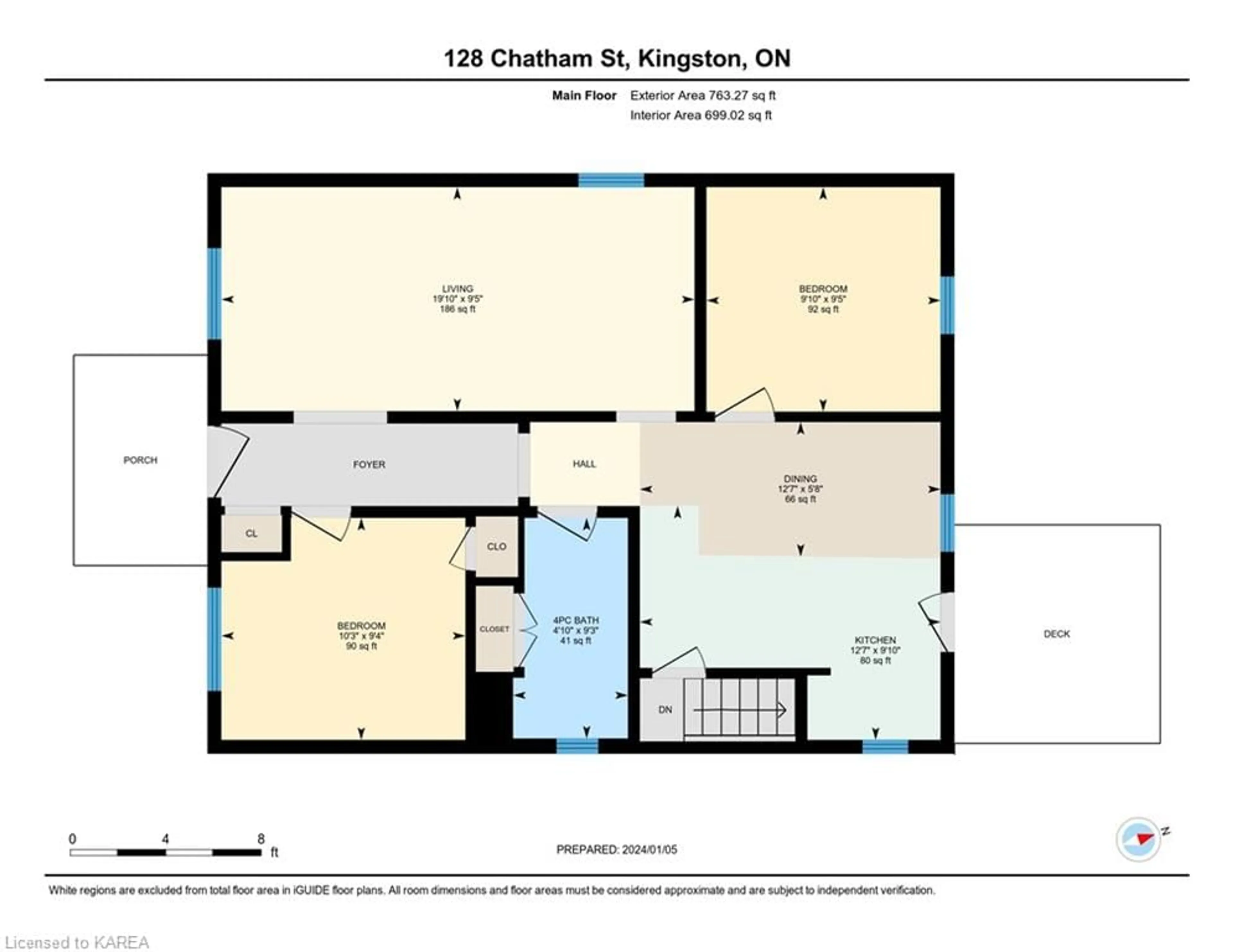 Floor plan for 128 Chatham St, Kingston Ontario K7K 4H4