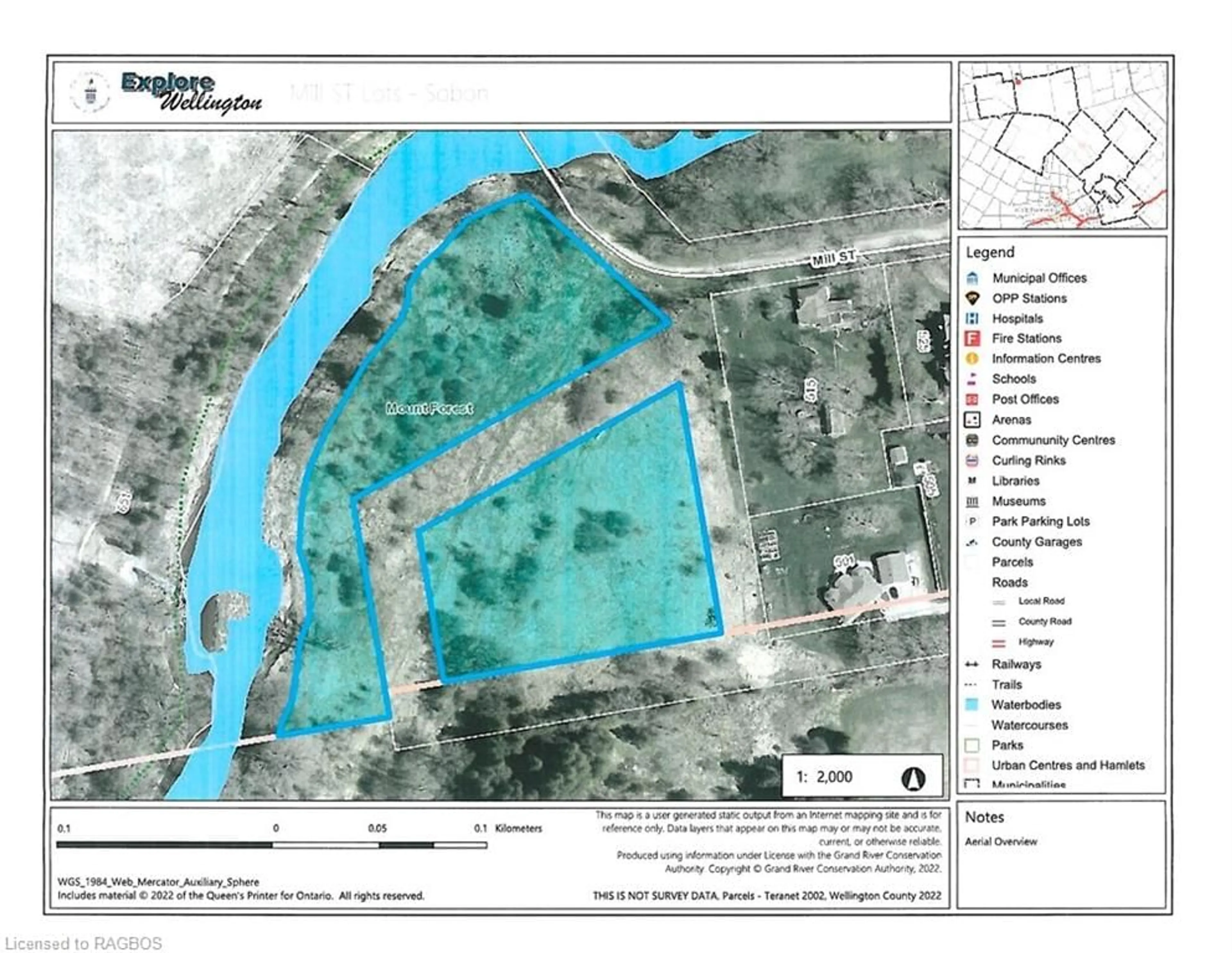 Picture of a map for 1 Silver St, Mount Forest Ontario N0G 2L3