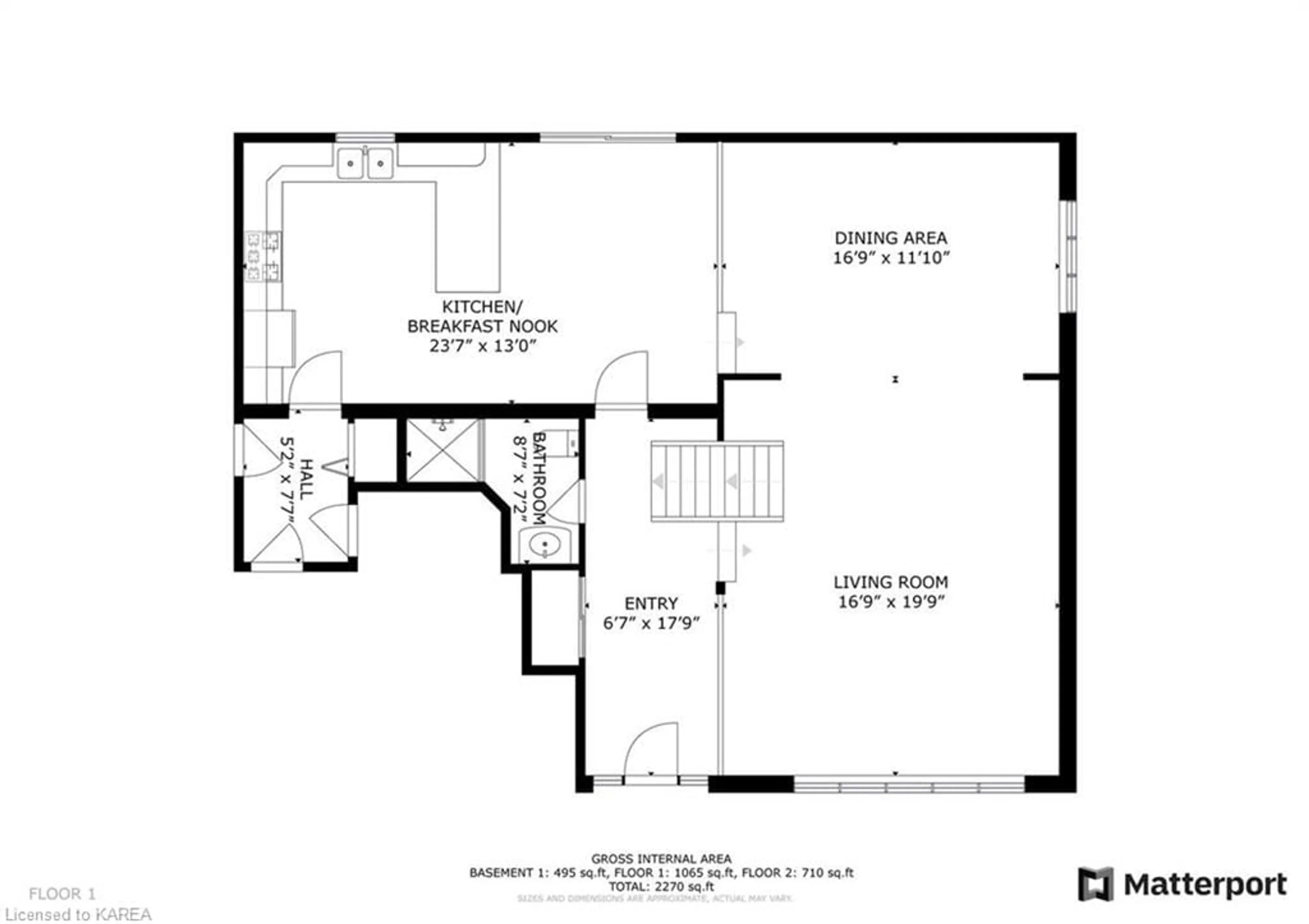 Floor plan for 632 Rivermeade Ave, Kingston Ontario K7M 7Z4