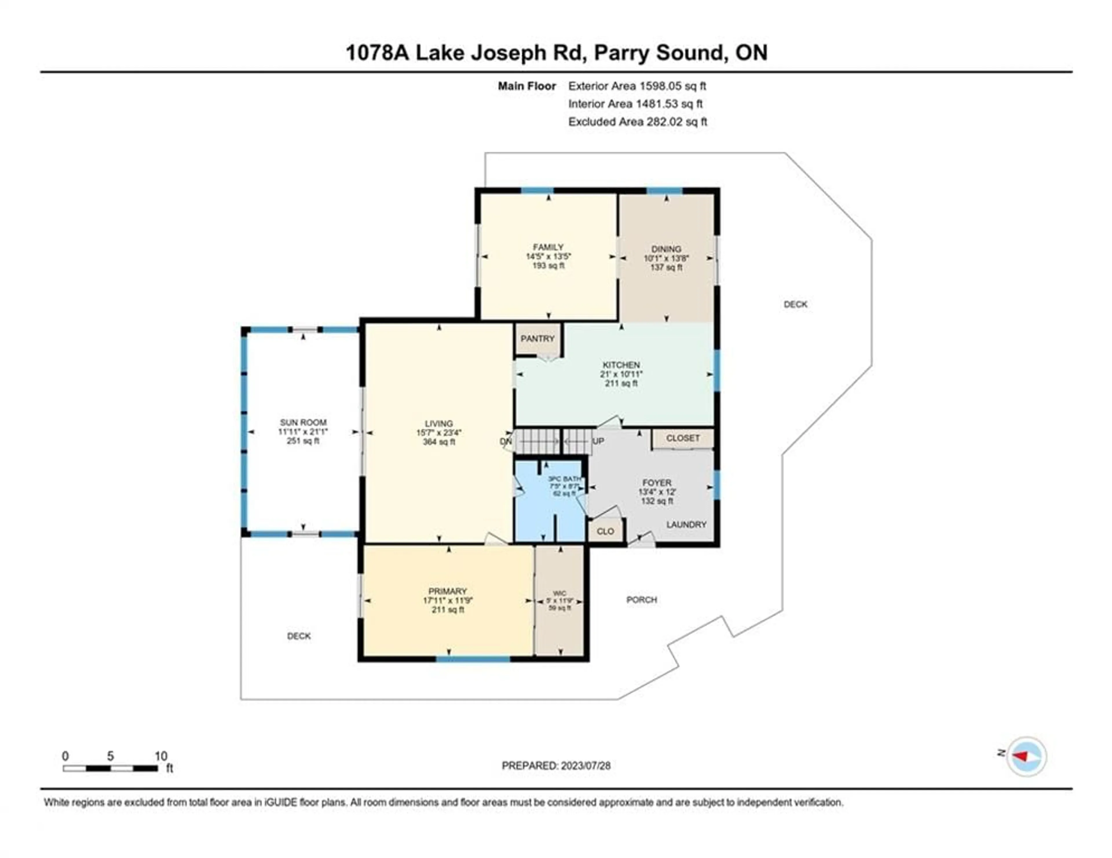Floor plan for 1078A Lake Joseph Rd, Seguin Ontario P2A 2W8