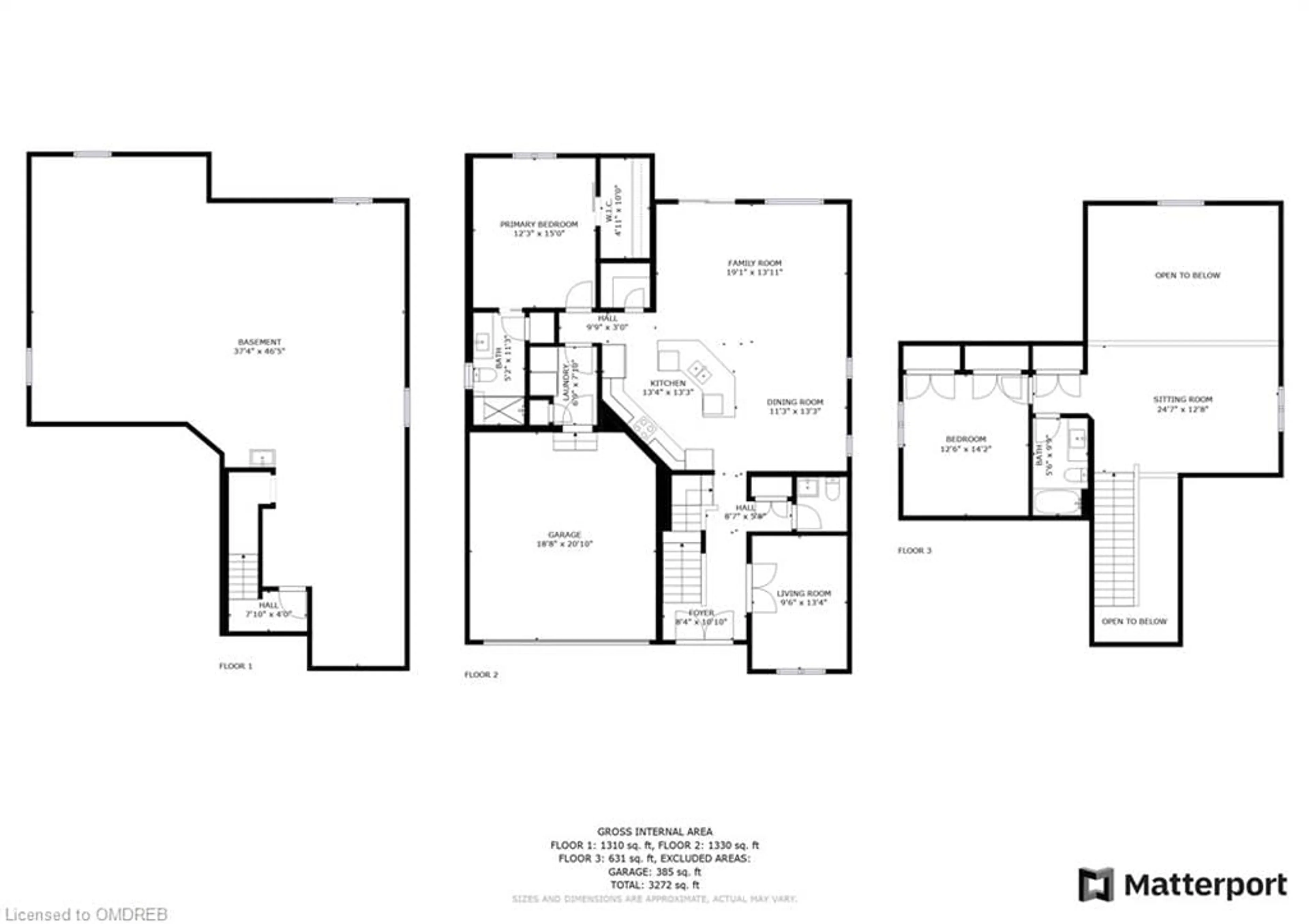 Floor plan for 111 Clippers Lane, Thornbury Ontario N0H 2P0