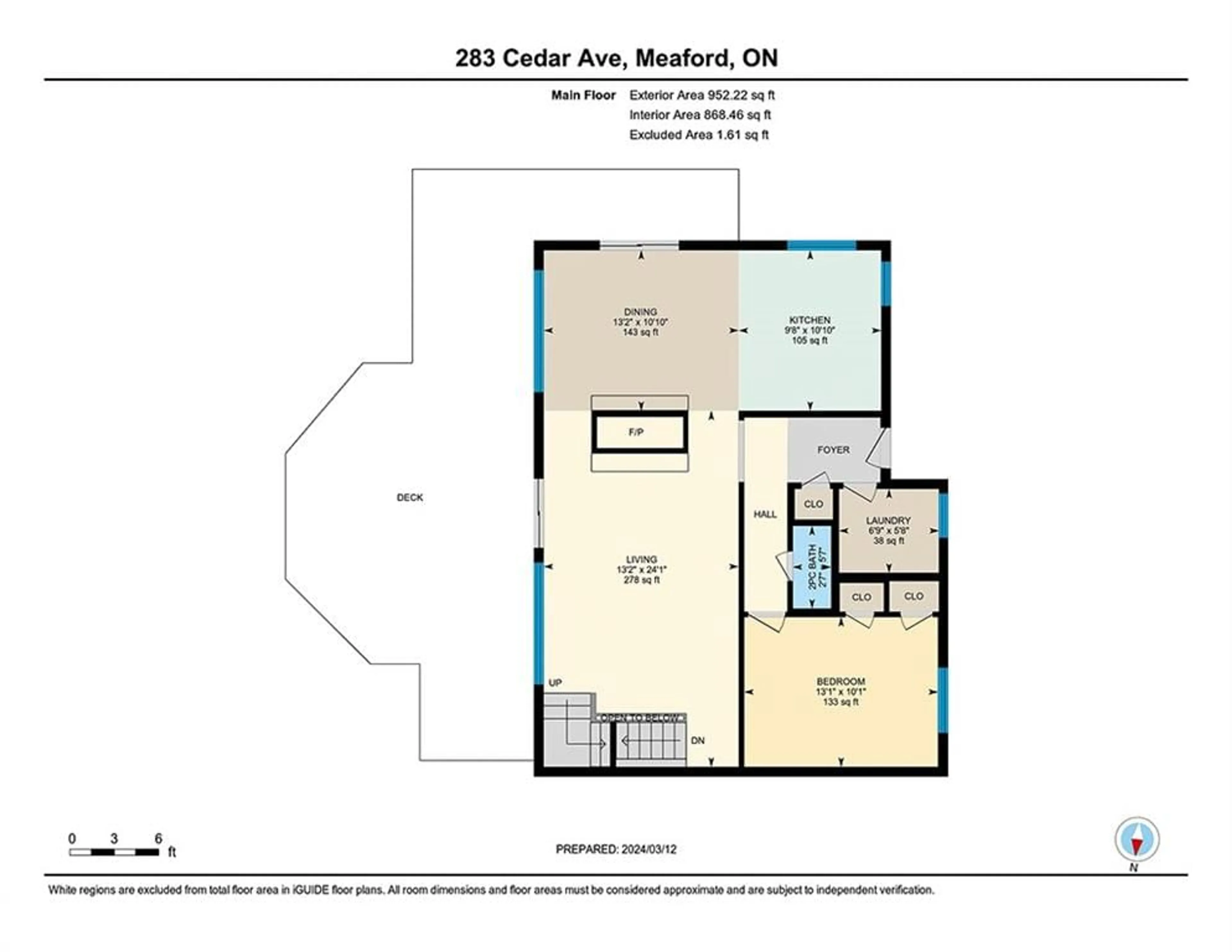 Floor plan for 283 Cedar Ave, Meaford Ontario N4L 1W5
