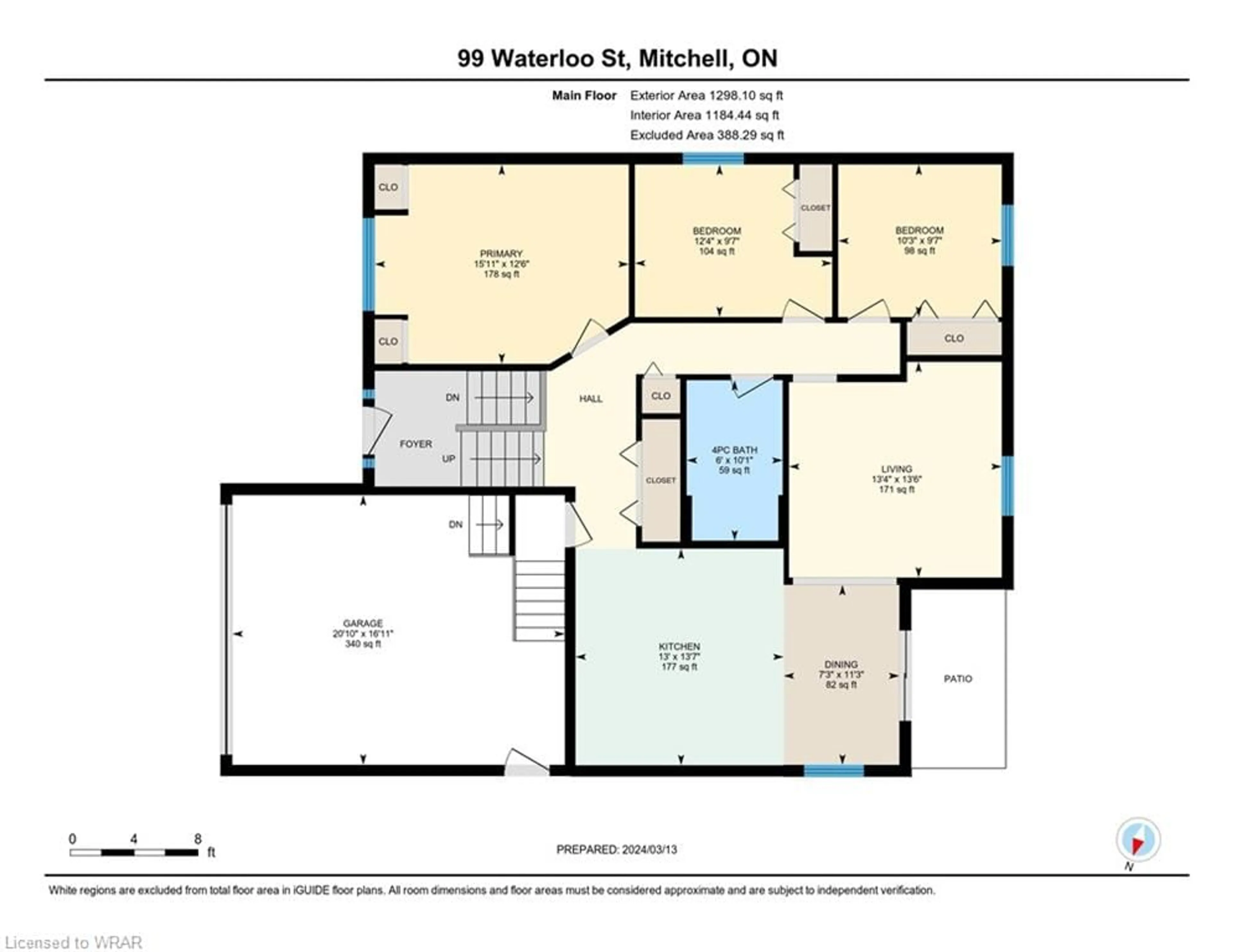 Floor plan for 99 Waterloo St, Mitchell Ontario N0K 1N0