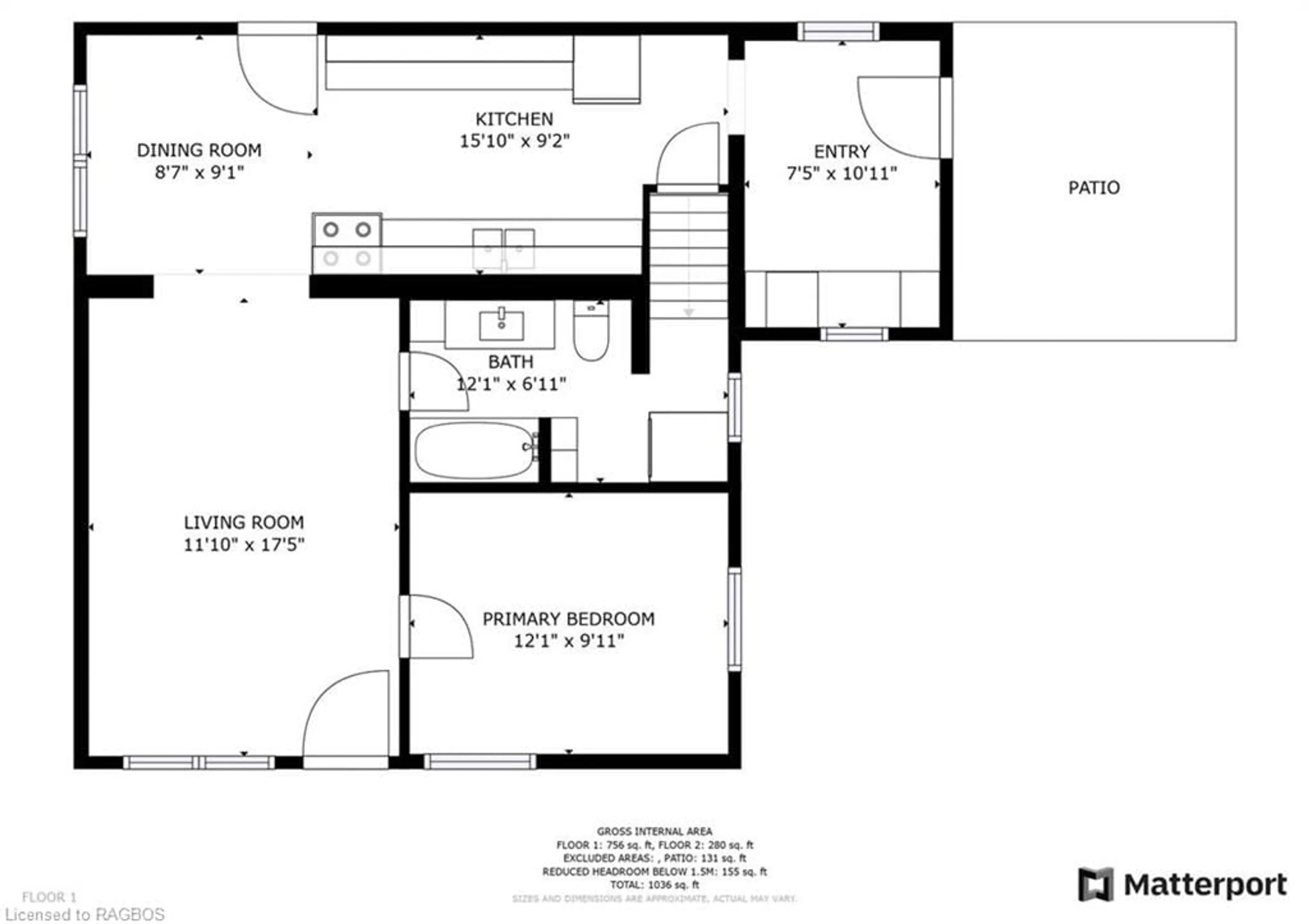 Floor plan for 549 Stokes Bay Rd, Stokes Bay Ontario N0H 2M0