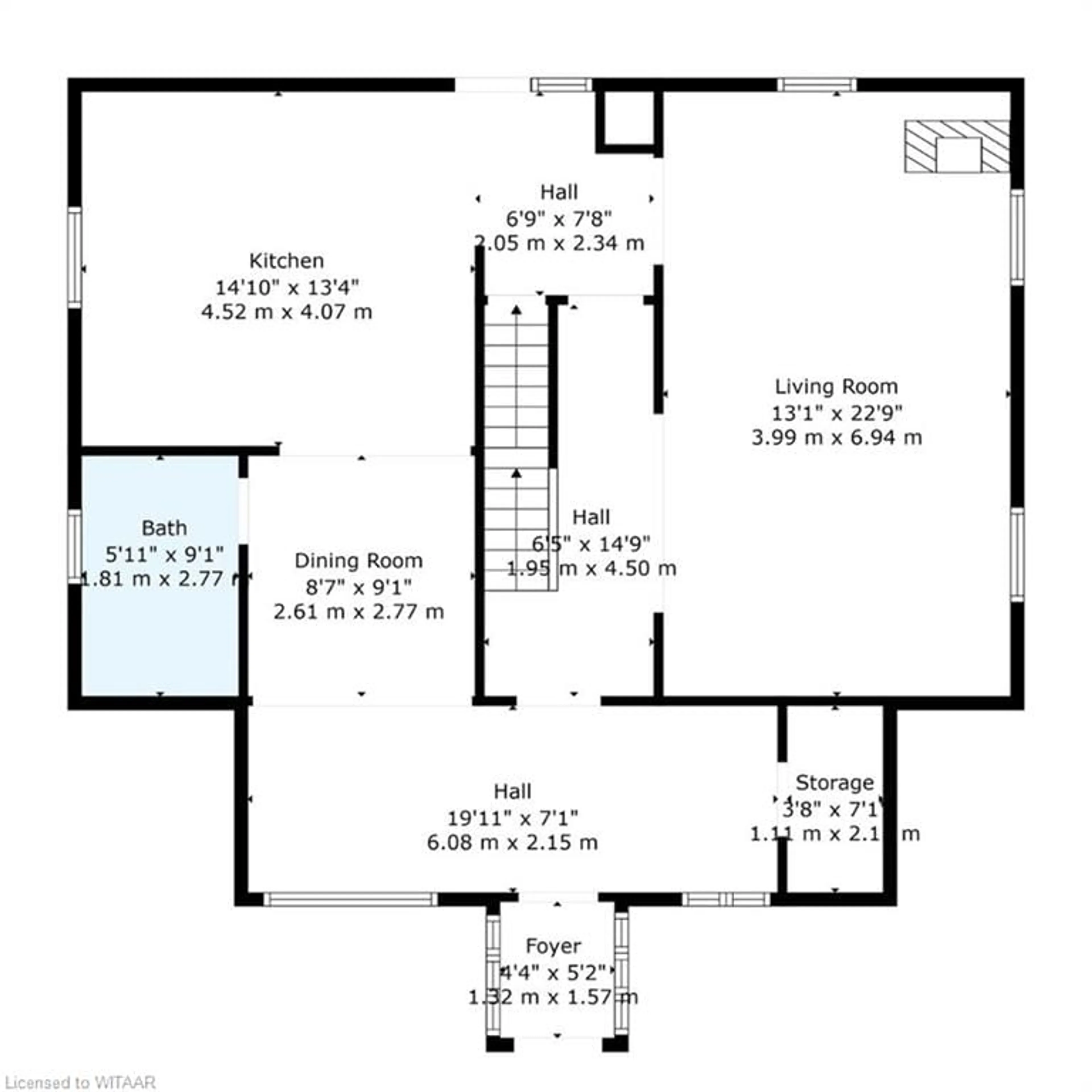 Floor plan for 45 Isabella St, Plattsville Ontario L7C 1N7