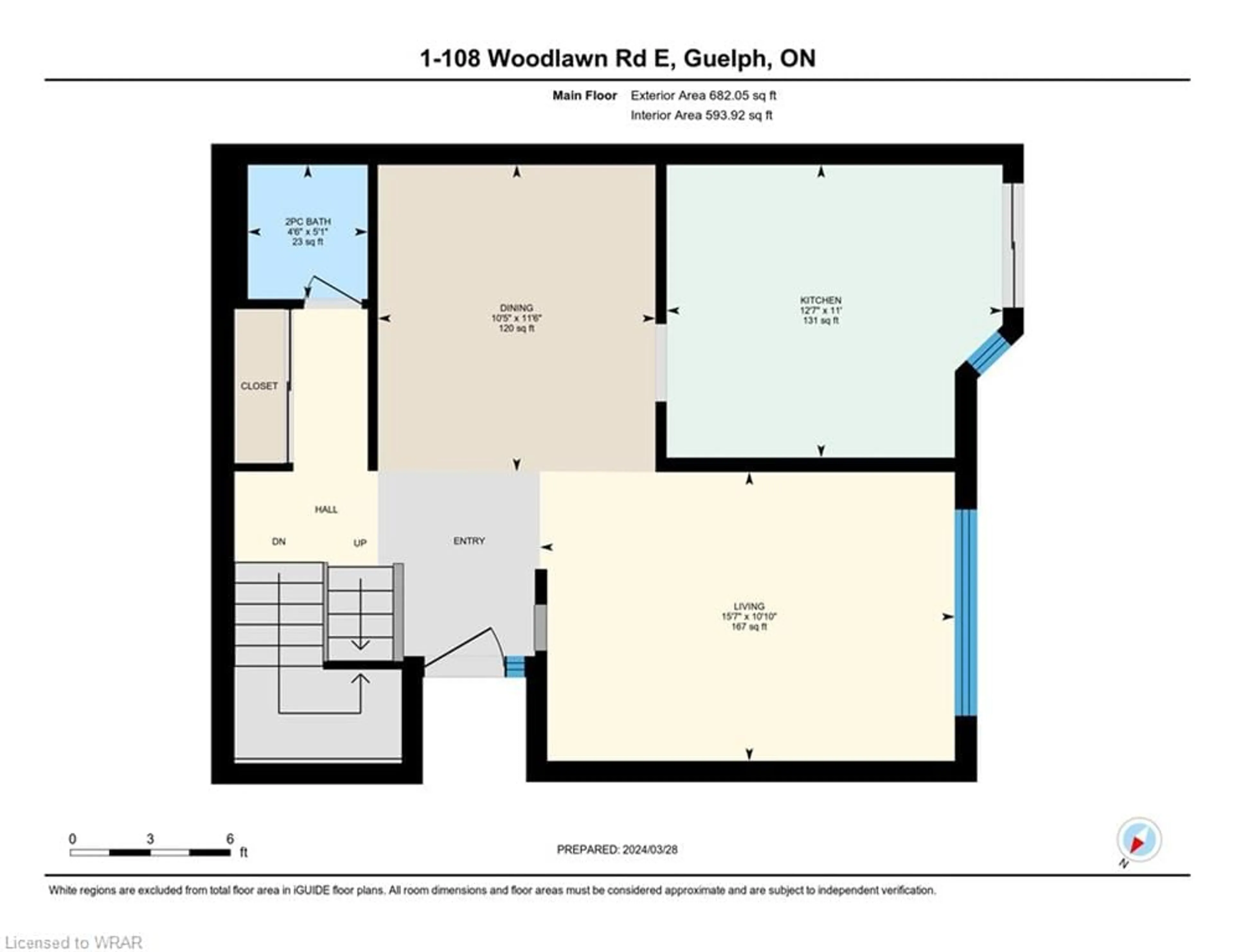 Floor plan for 108 Woodlawn Rd #1, Guelph Ontario N1E 1B7