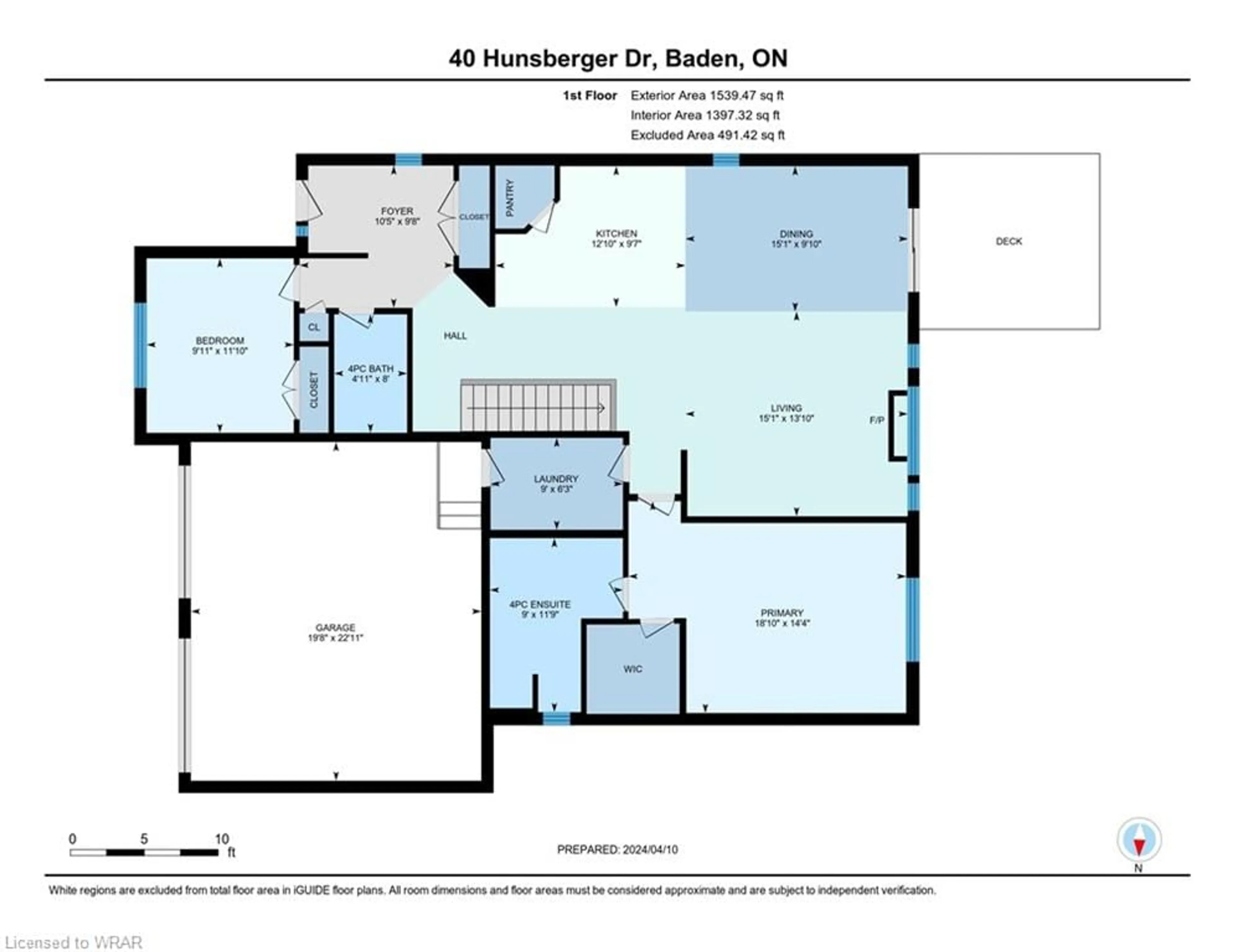Floor plan for 40 Hunsberger Dr, Baden Ontario N3A 4S5