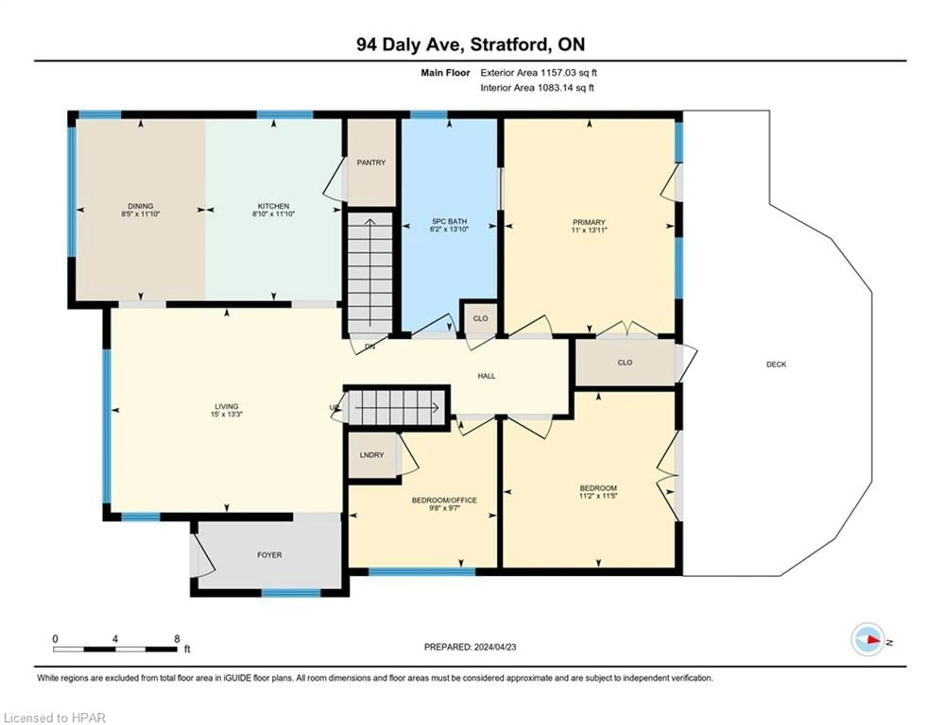 Floor plan for 94 Daly Ave, Stratford Ontario N5A 1B8