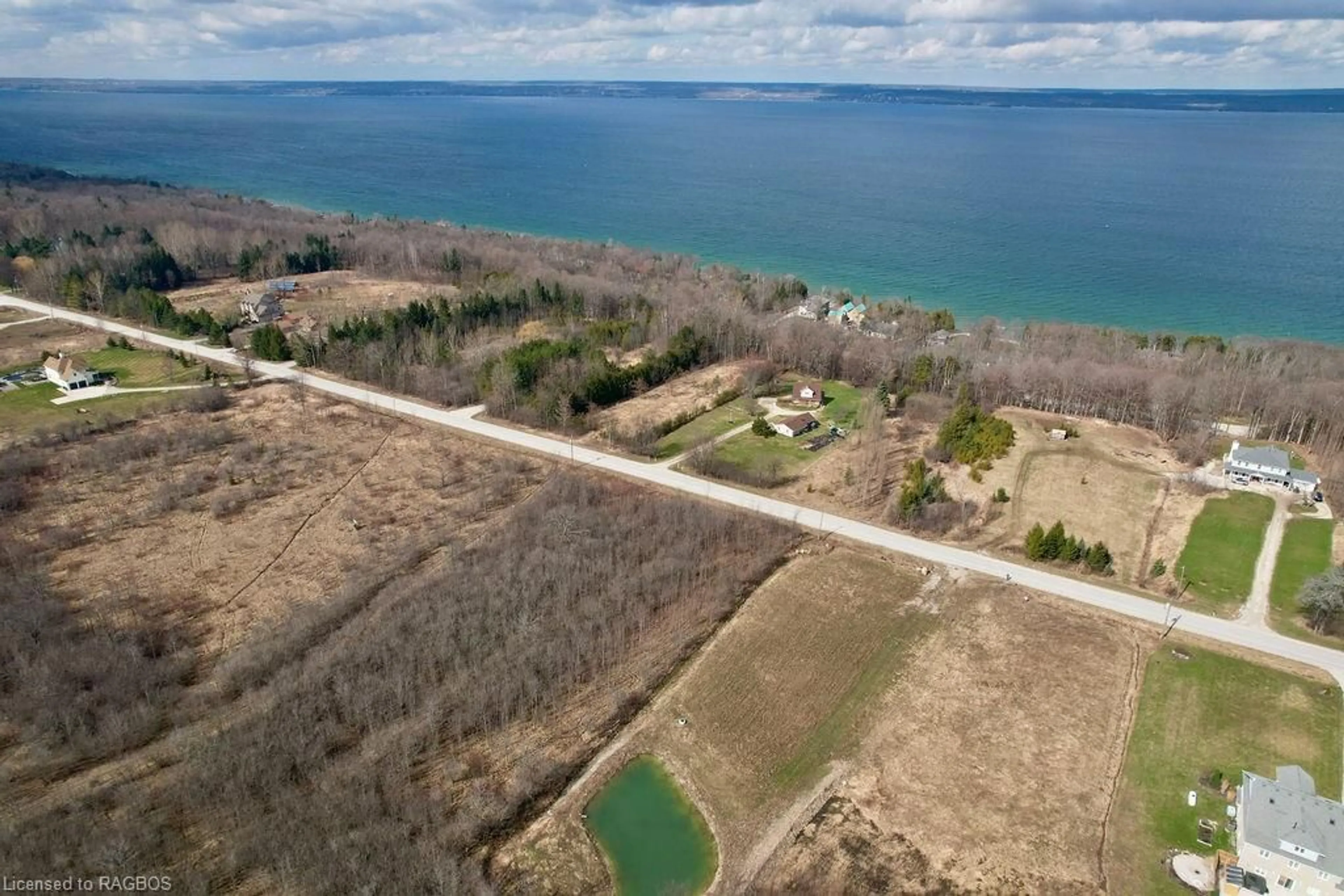 A pic from outside/outdoor area/front of a property/back of a property/a pic from drone, water/lake/river/ocean view for PT LT 17 Concession Road A, Annan Ontario N0H 1B0