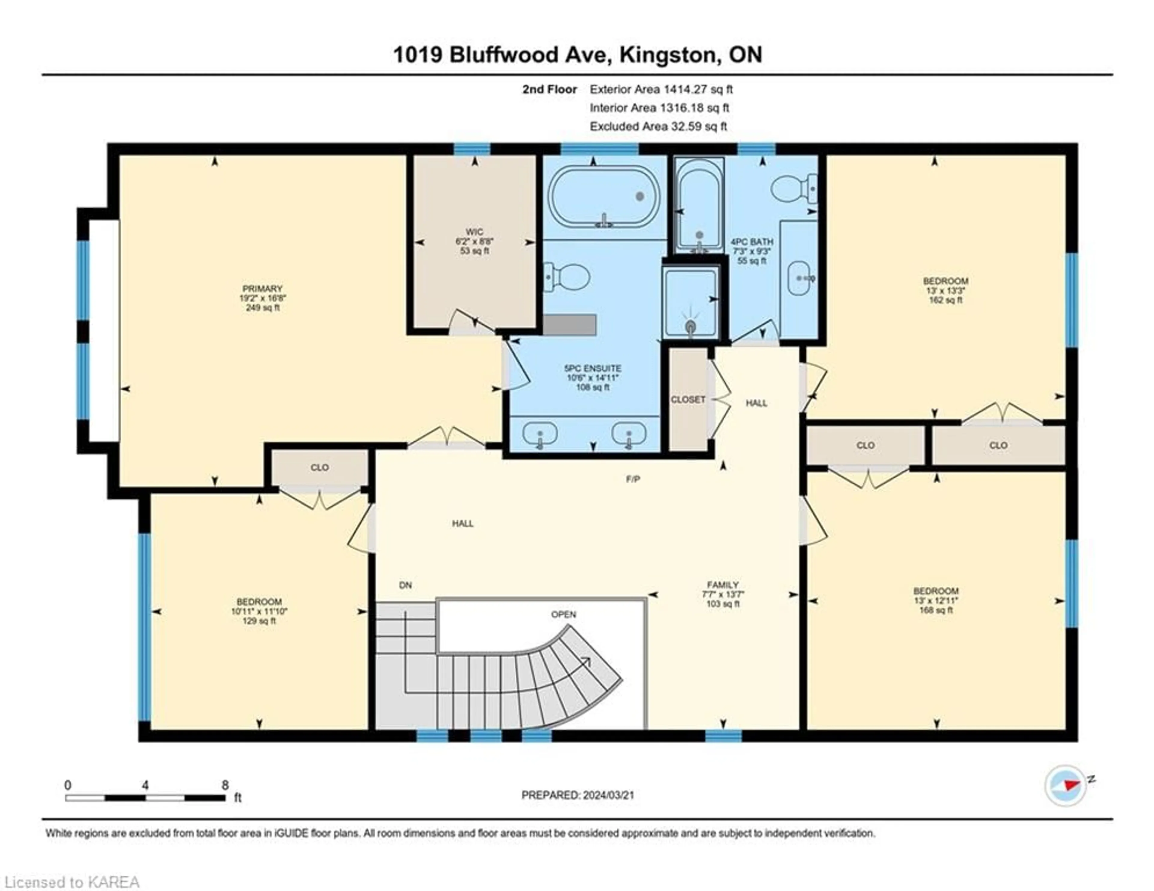 Floor plan for 1019 Bluffwood Ave, Kingston Ontario K7K 7K6