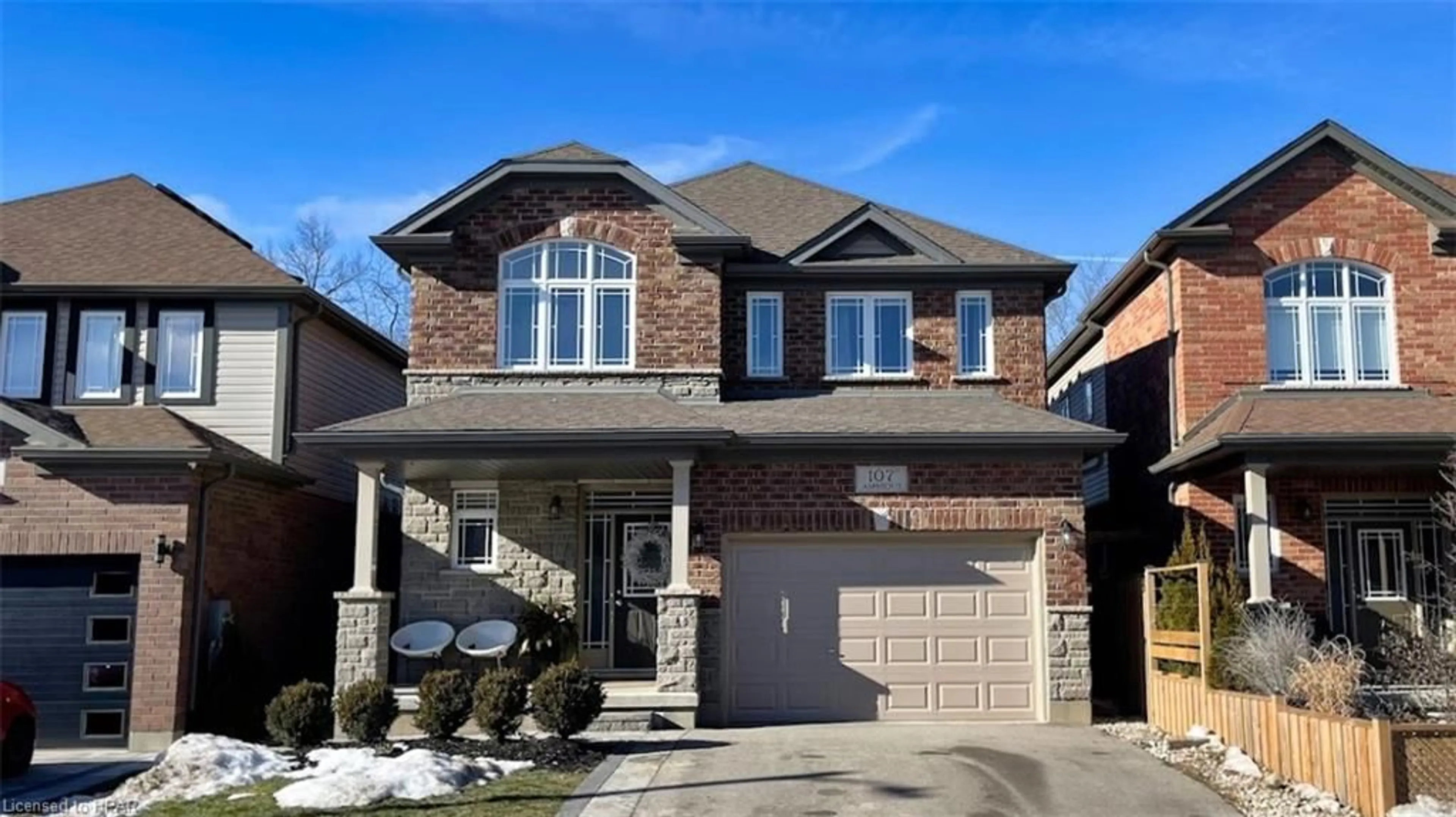 Home with brick exterior material for 107 Ambrous Cres, Guelph Ontario N1G 0E4
