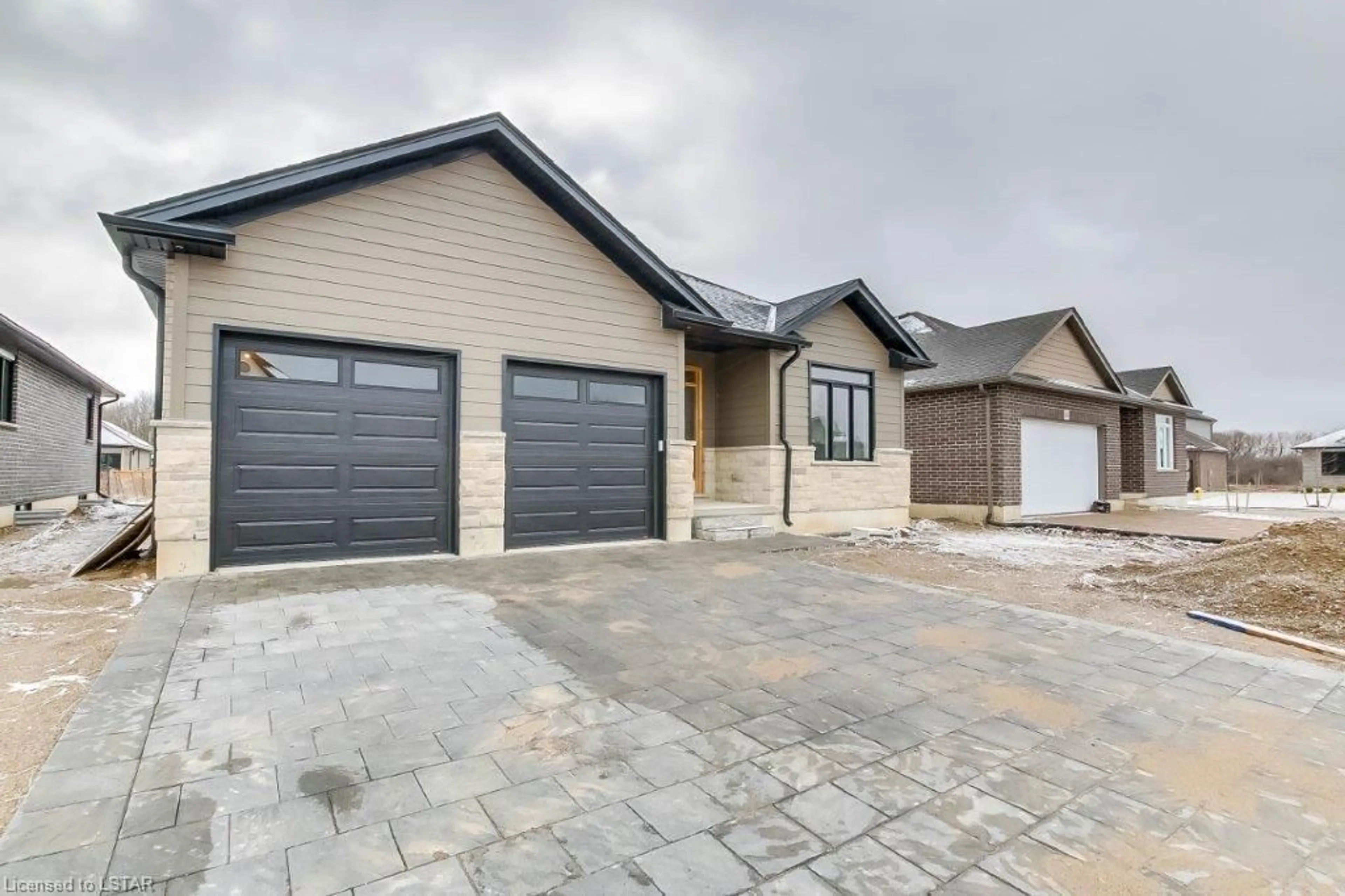 Home with stone exterior material for 148 Foxborough Pl, Thorndale Ontario N0M 2P0