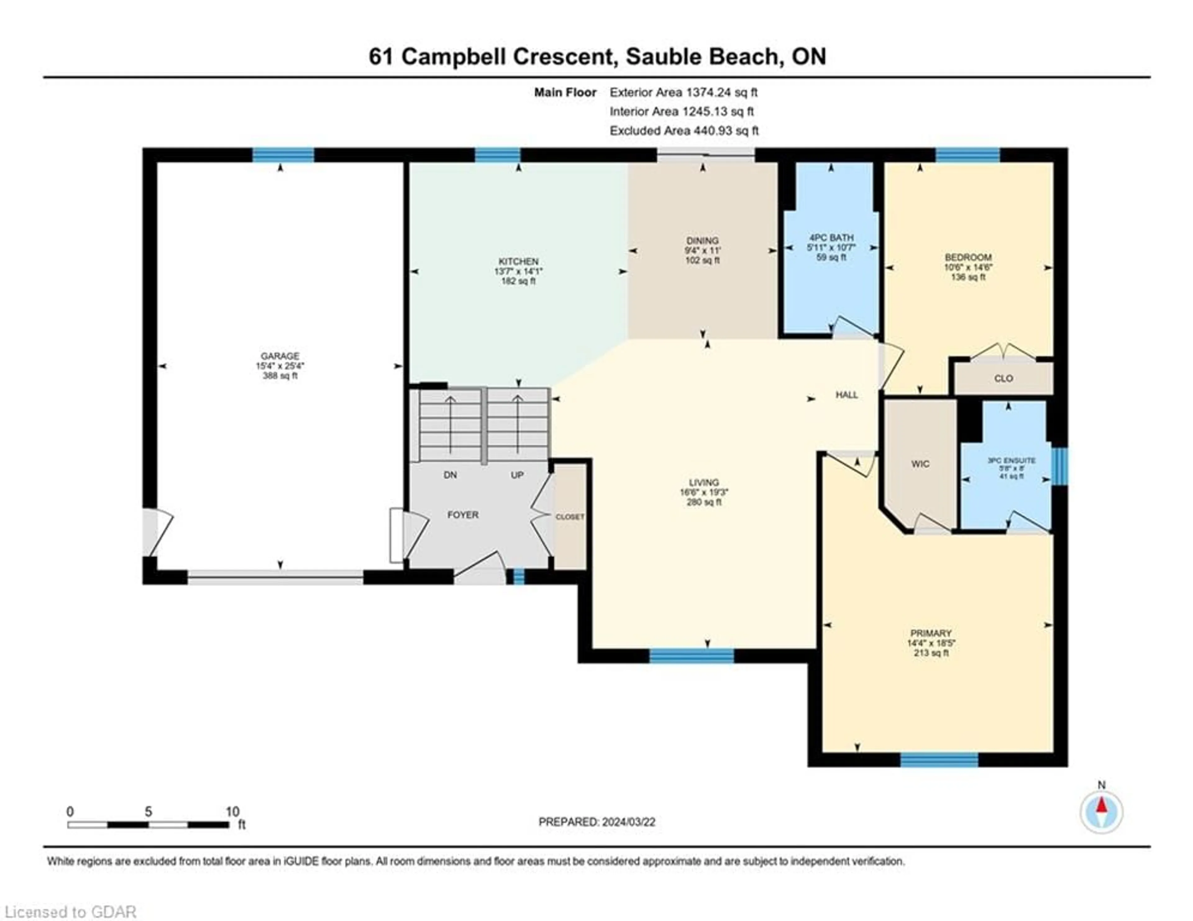 Floor plan for 61 Campbell Cres, Sauble Beach Ontario N0H 2G0