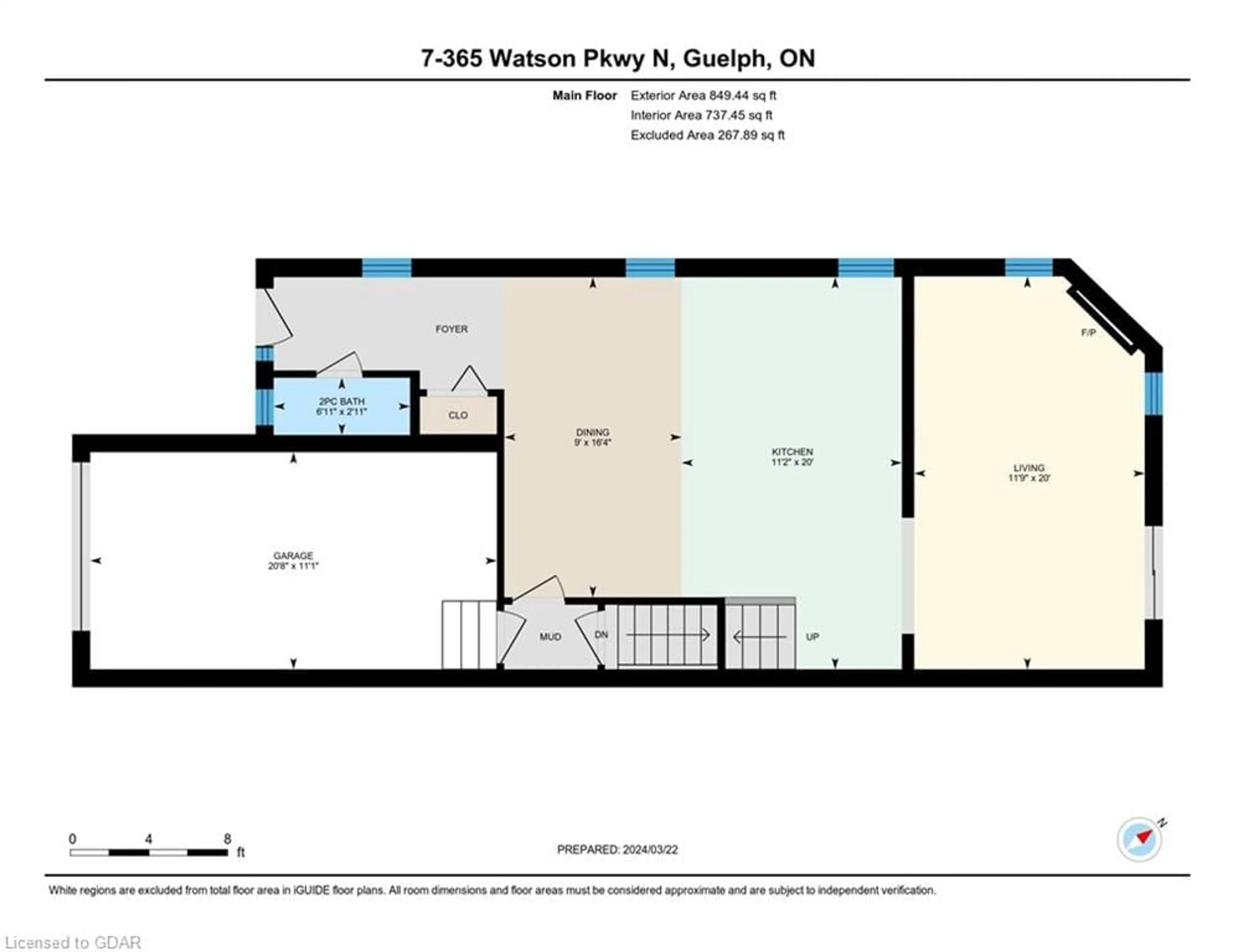 Floor plan for 365 Watson Parkway North #7, Guelph Ontario N1E 7K5