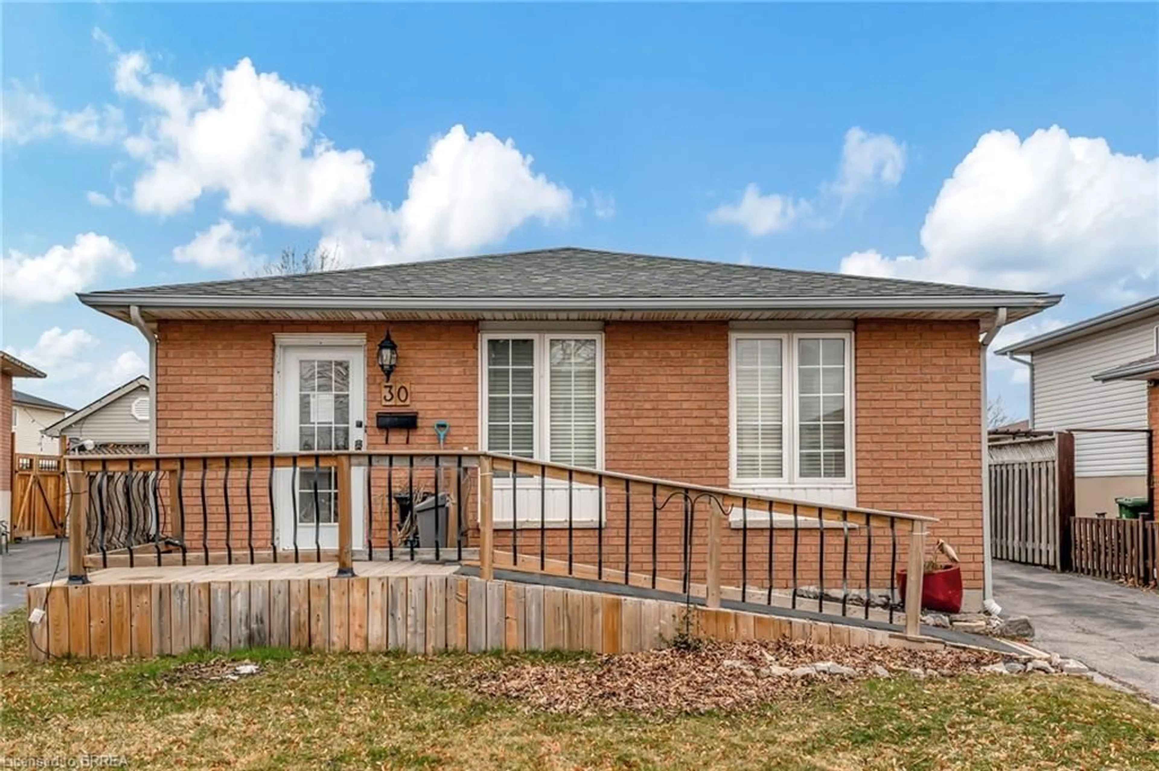 Home with brick exterior material for 30 Featherwood Cres, Stoney Creek Ontario L8J 3P6