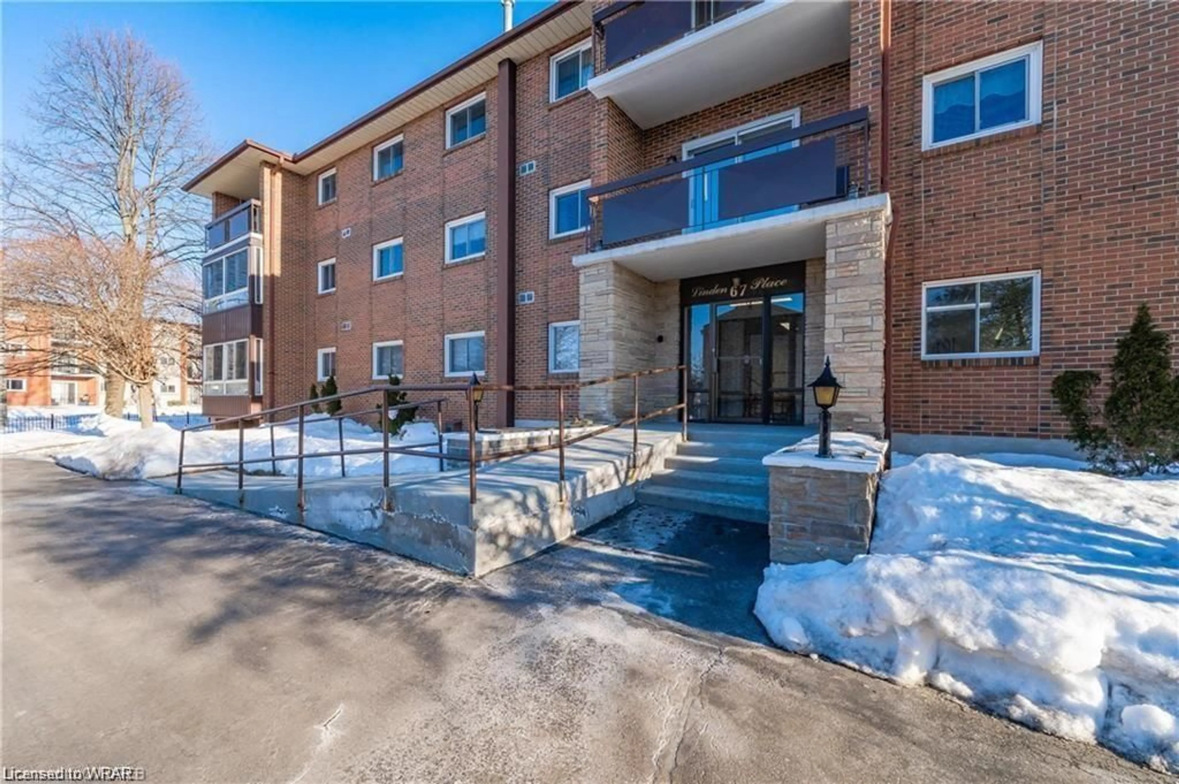 A pic from exterior of the house or condo for 67 Breckenridge Dr #105, Kitchener Ontario N2B 3R8
