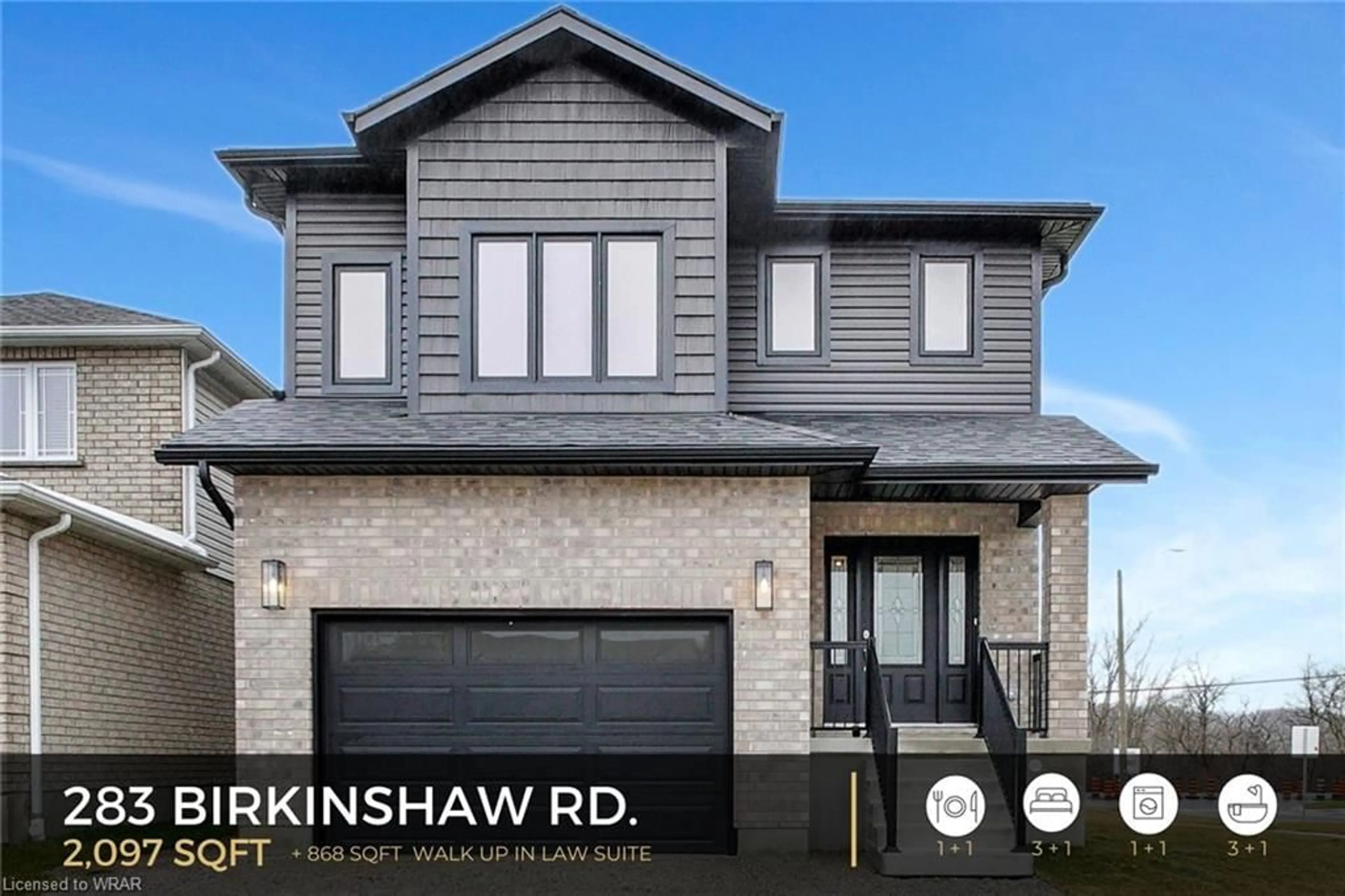 Frontside or backside of a home for 283 Birkinshaw Rd, Cambridge Ontario N1P 0A5
