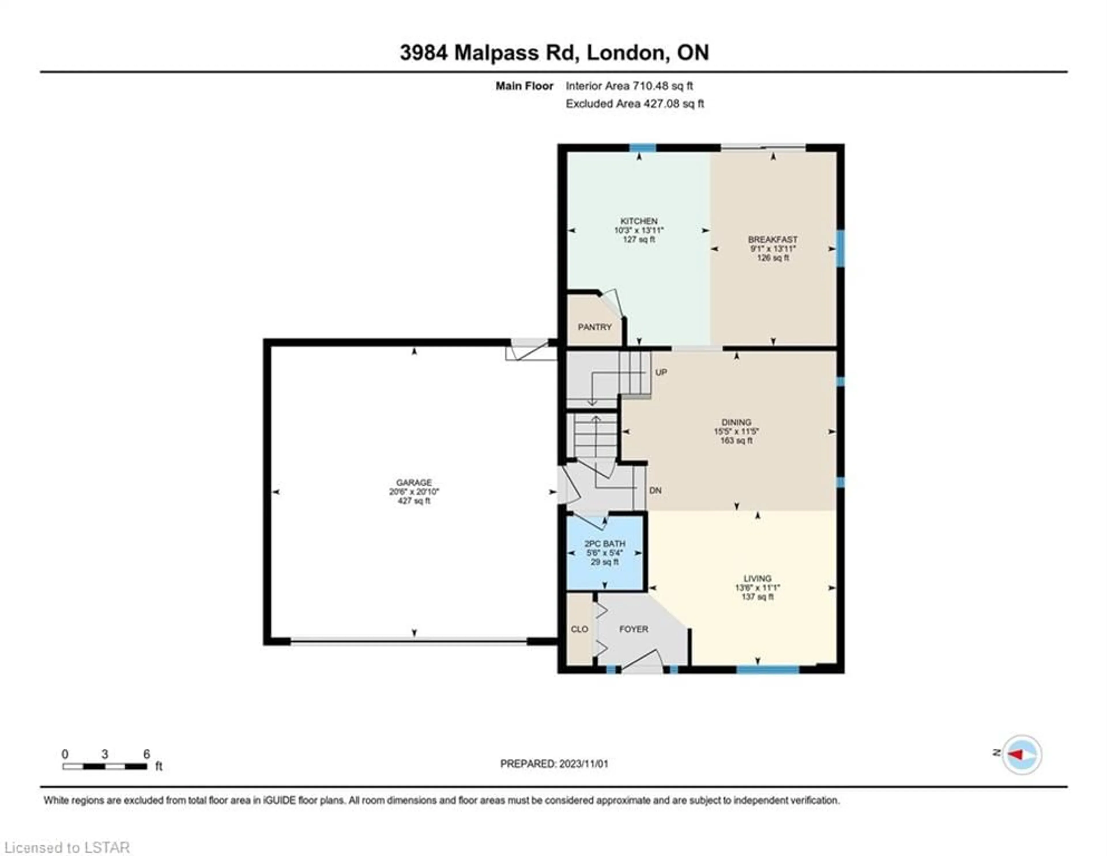 Floor plan for 3984 Malpass Rd, London Ontario N6E 1E7