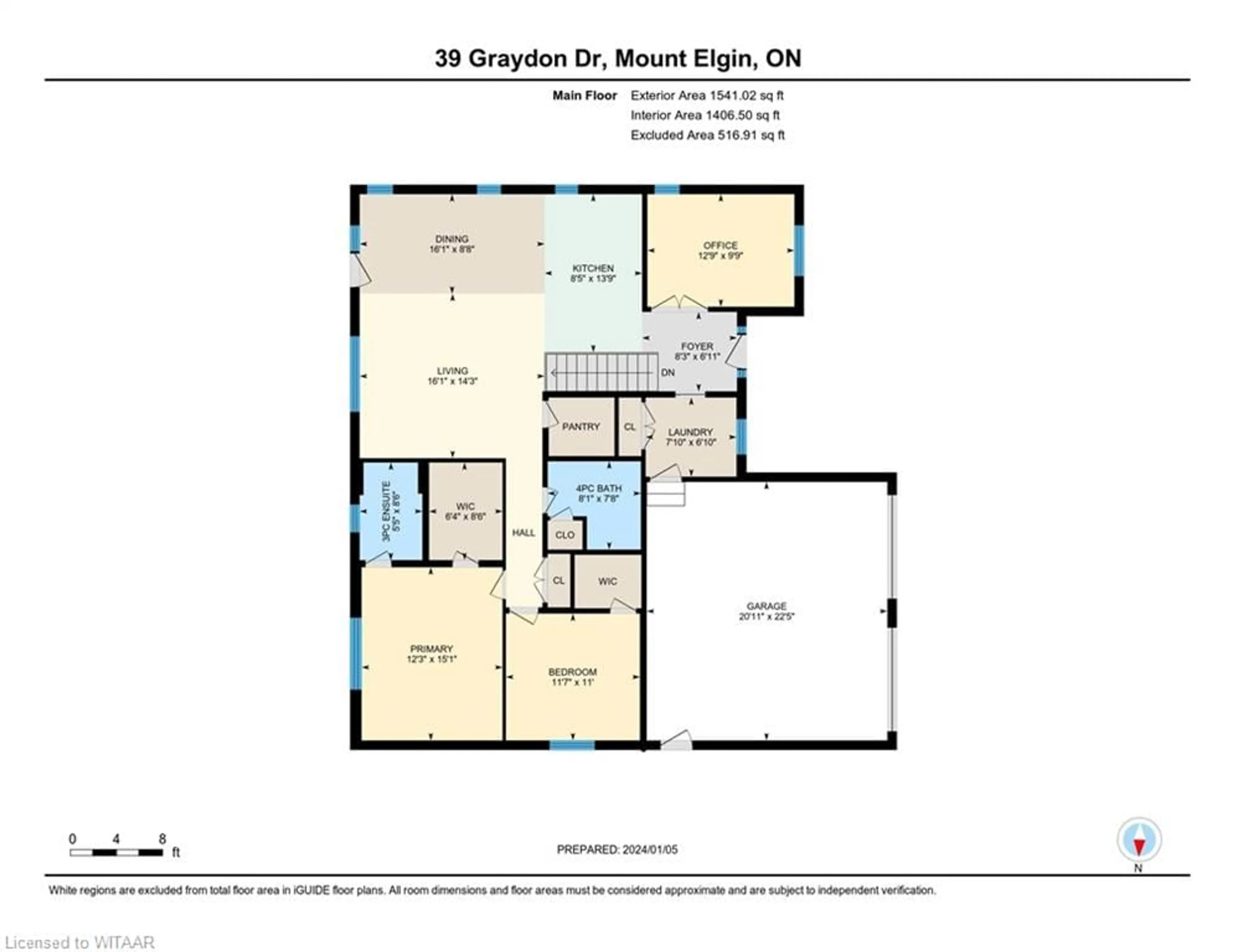 Floor plan for 39 Graydon Dr, Mount Elgin Ontario N0J 1N0
