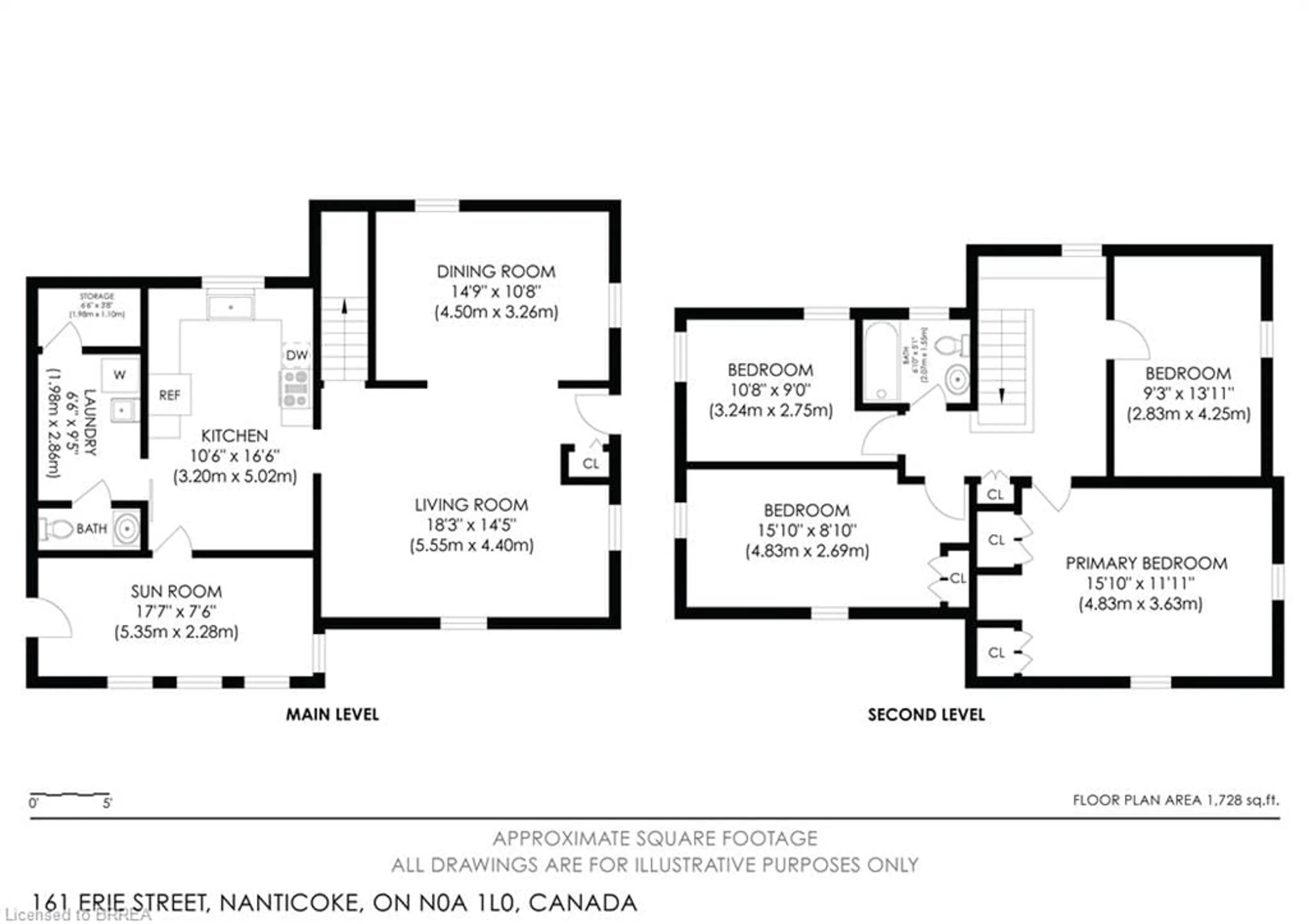 Floor plan for 161 Erie St, Nanticoke Ontario N0A 1L0