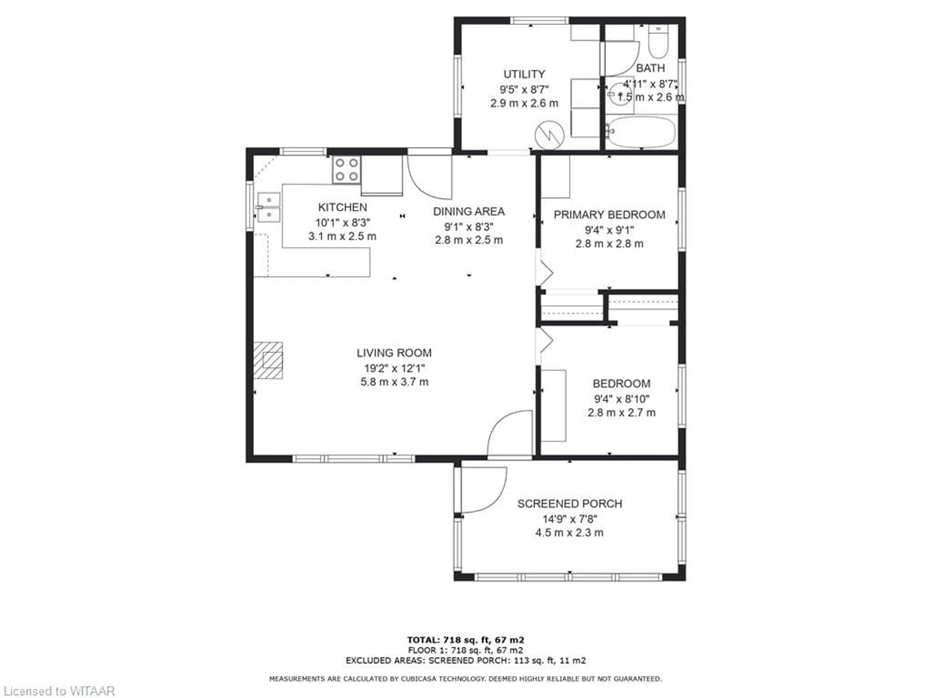 Floor plan for 117 Tamarac Rd, Stokes Bay Ontario N0H 2M0