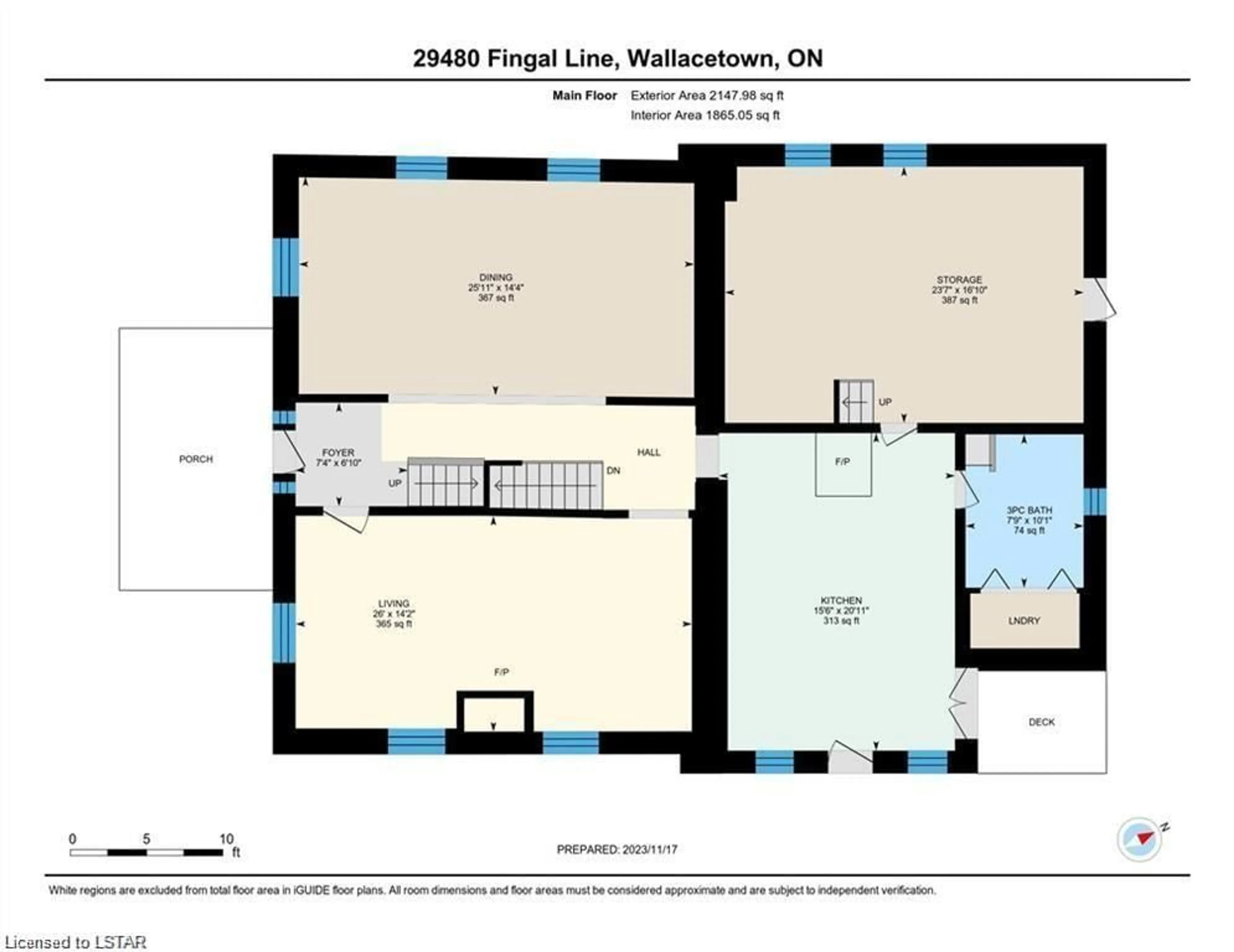 Floor plan for 29480 Fingal Line, Wallacetown Ontario N0L 2M0