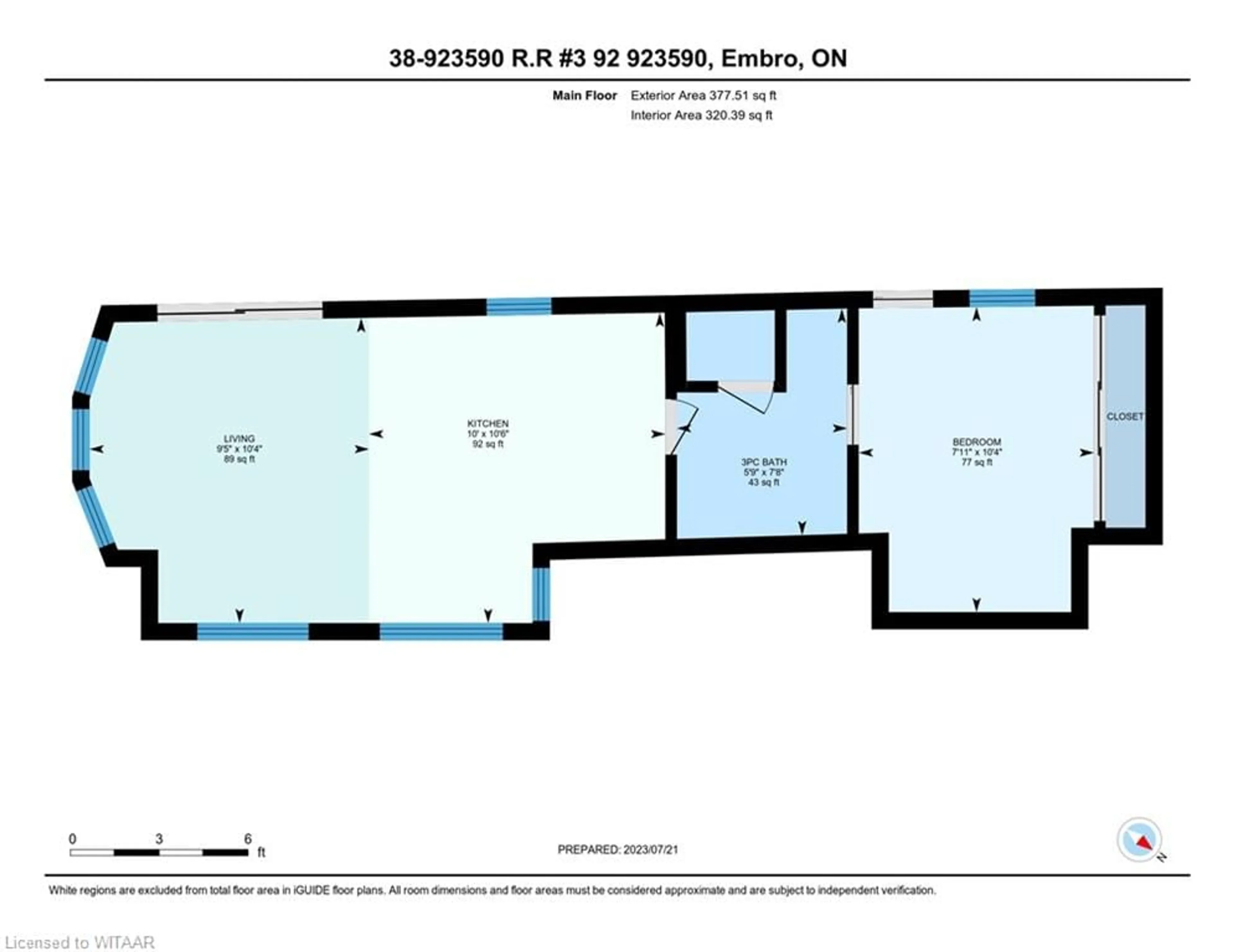 Floor plan for 923590 Road 92 Rr#3 Rd #38, Embro Ontario N0J 1J0