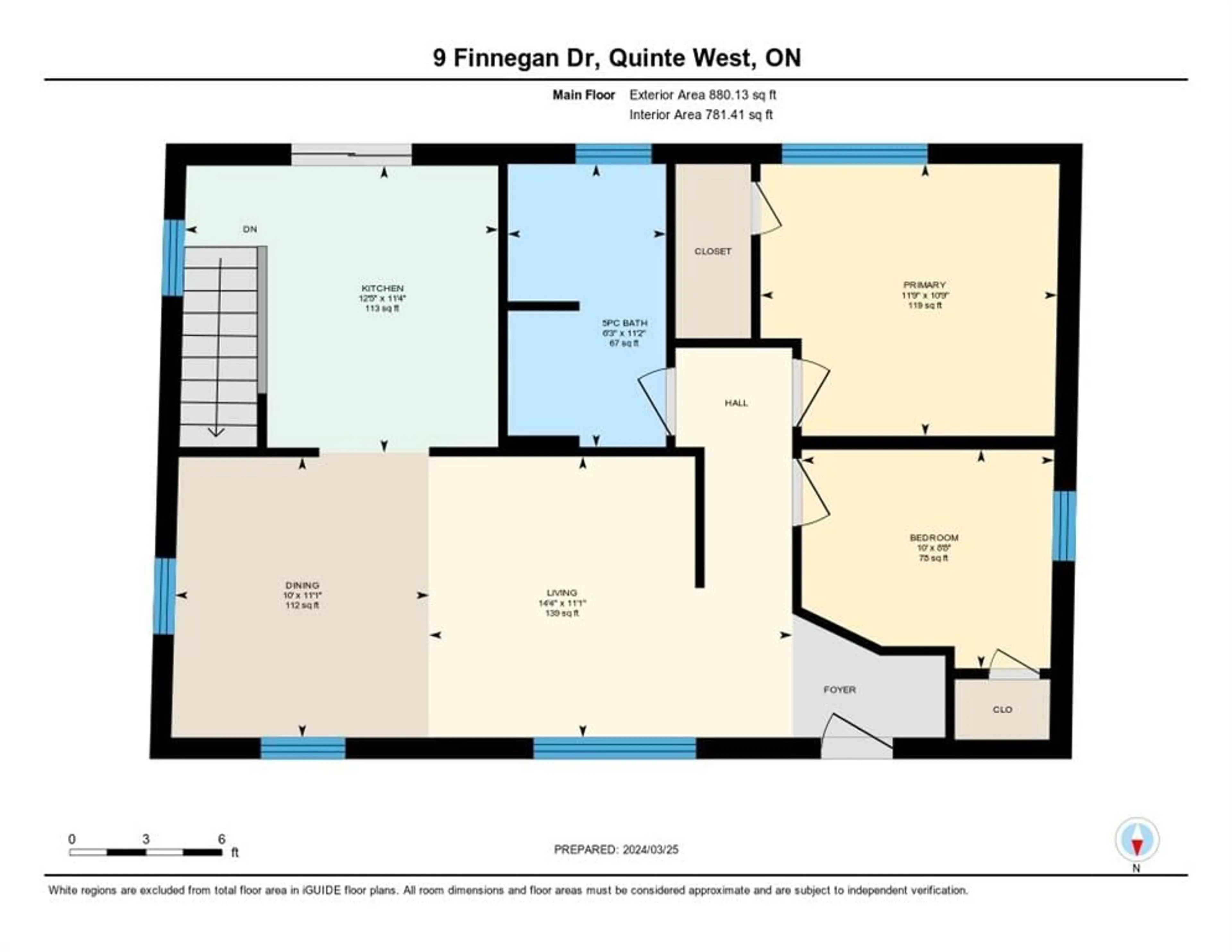 Floor plan for 9 Finnegan Dr, Quinte West Ontario K0K 2C0
