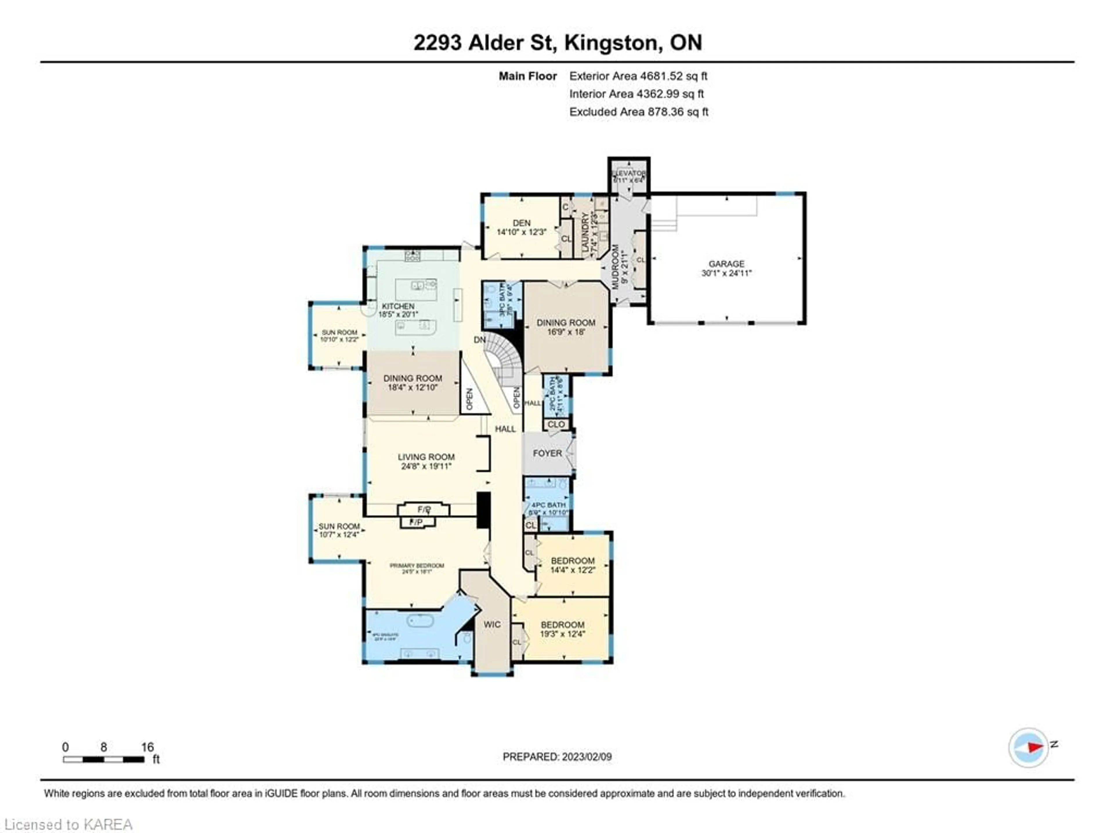 Floor plan for 2293 Alder St, Kingston Ontario K7L 4V1