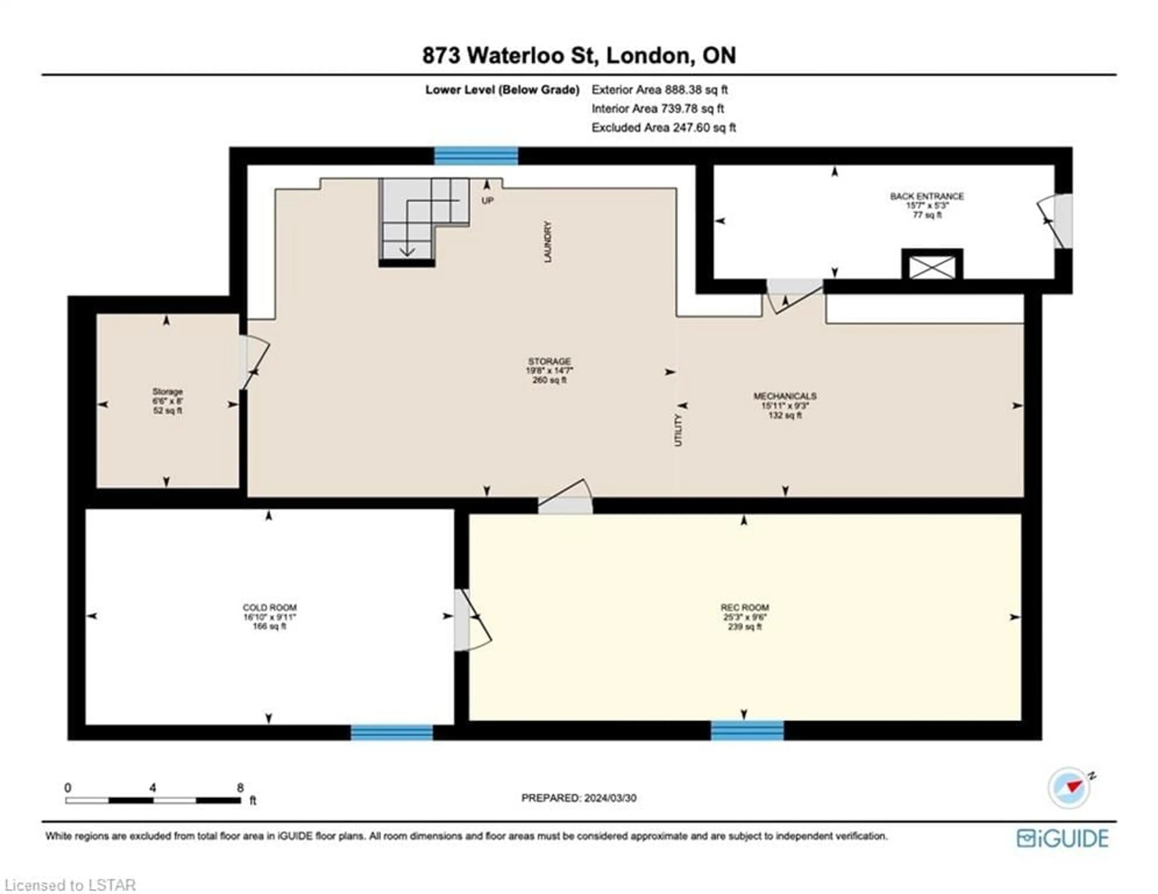 Floor plan for 873 Waterloo St, London Ontario N6A 3W7