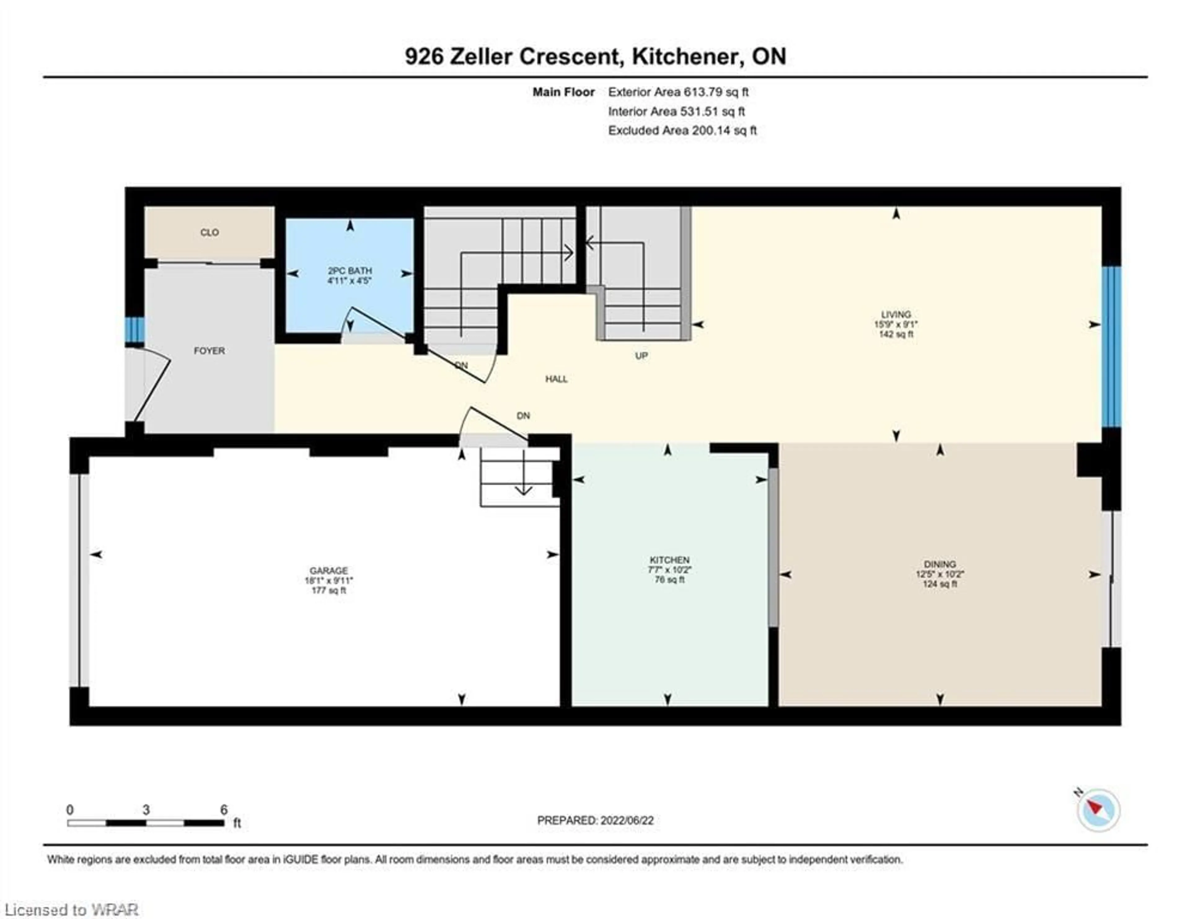 Floor plan for 926 Zeller Cres, Kitchener Ontario N2A 0C7