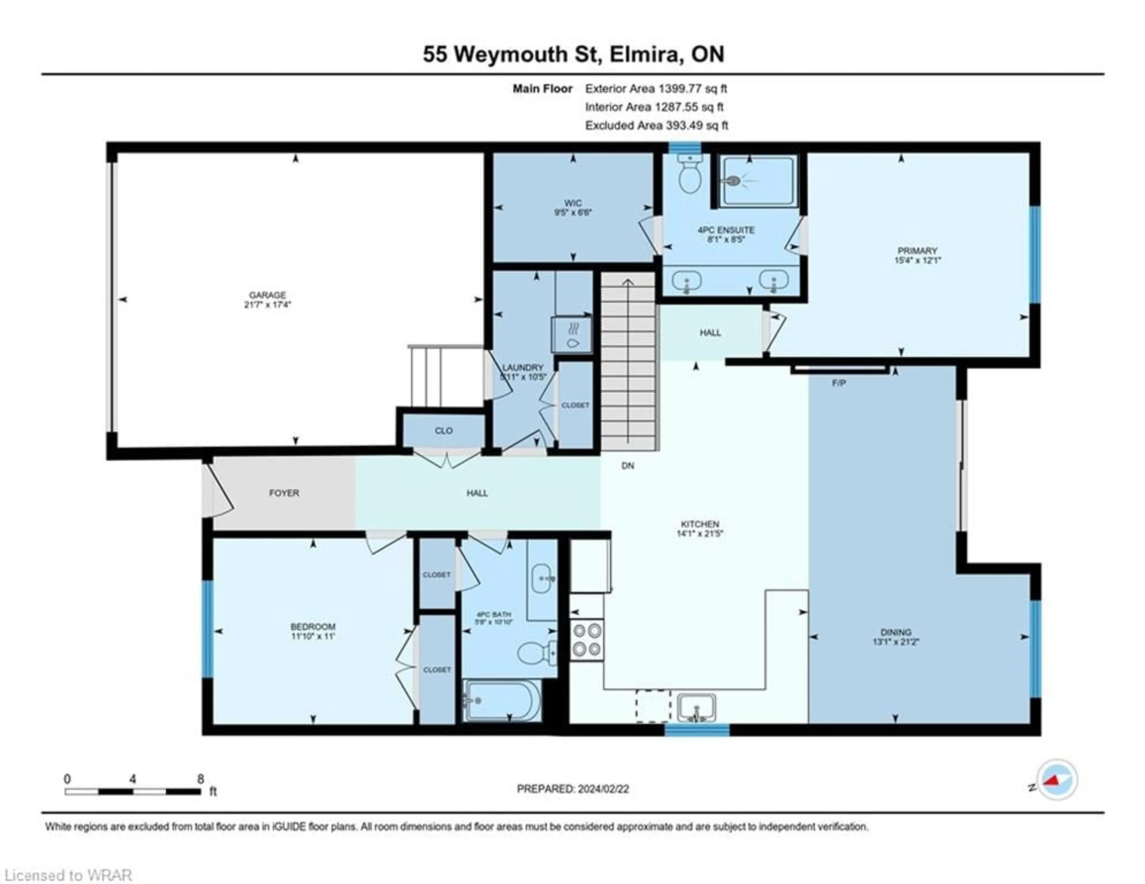 Floor plan for 71 Weymouth St, Elmira Ontario N3B 0E6